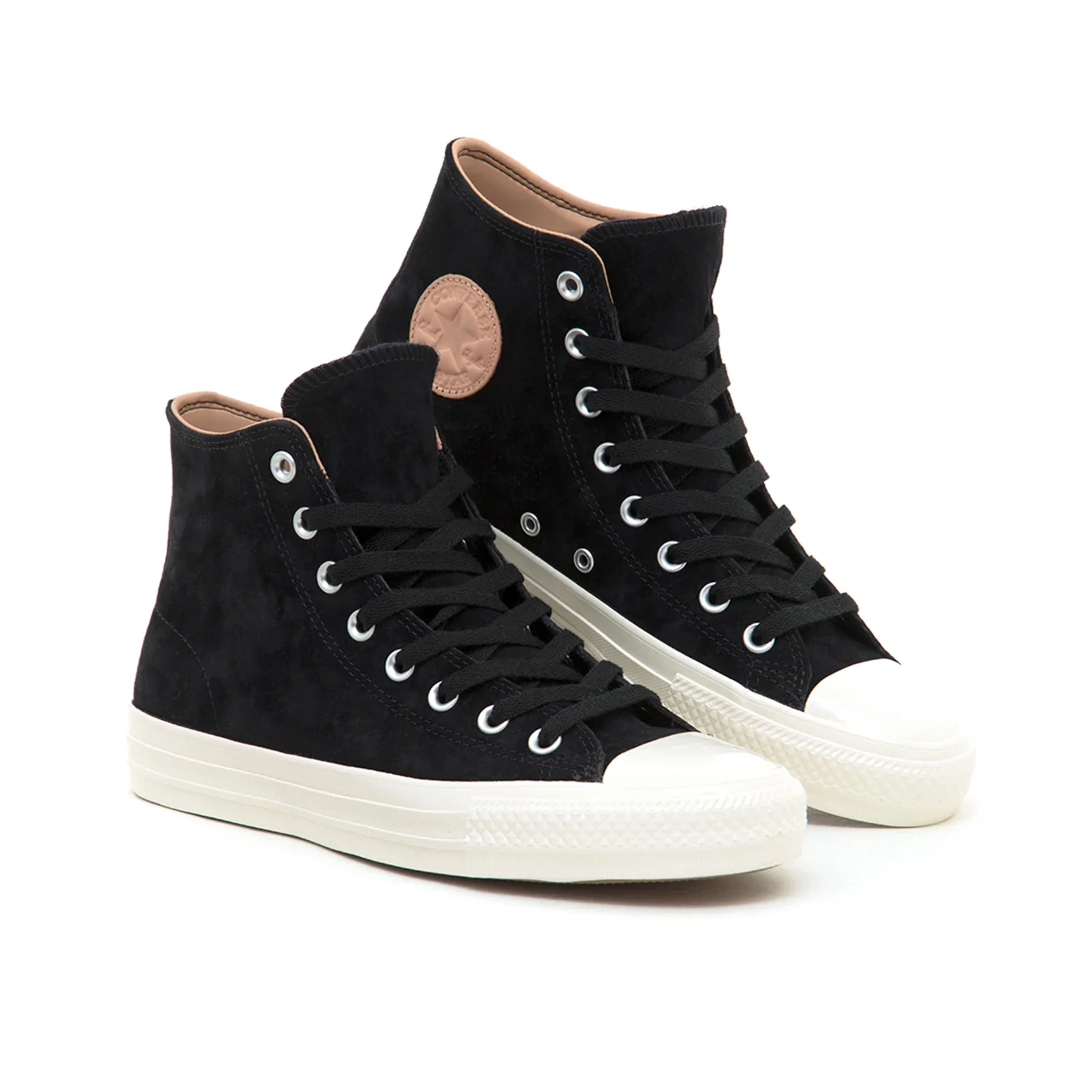 CONVERSE CONS CHUCK TAYLOR ALL STAR PRO NUBUCK BLACK / VACHETTA BEIGE - Image 2