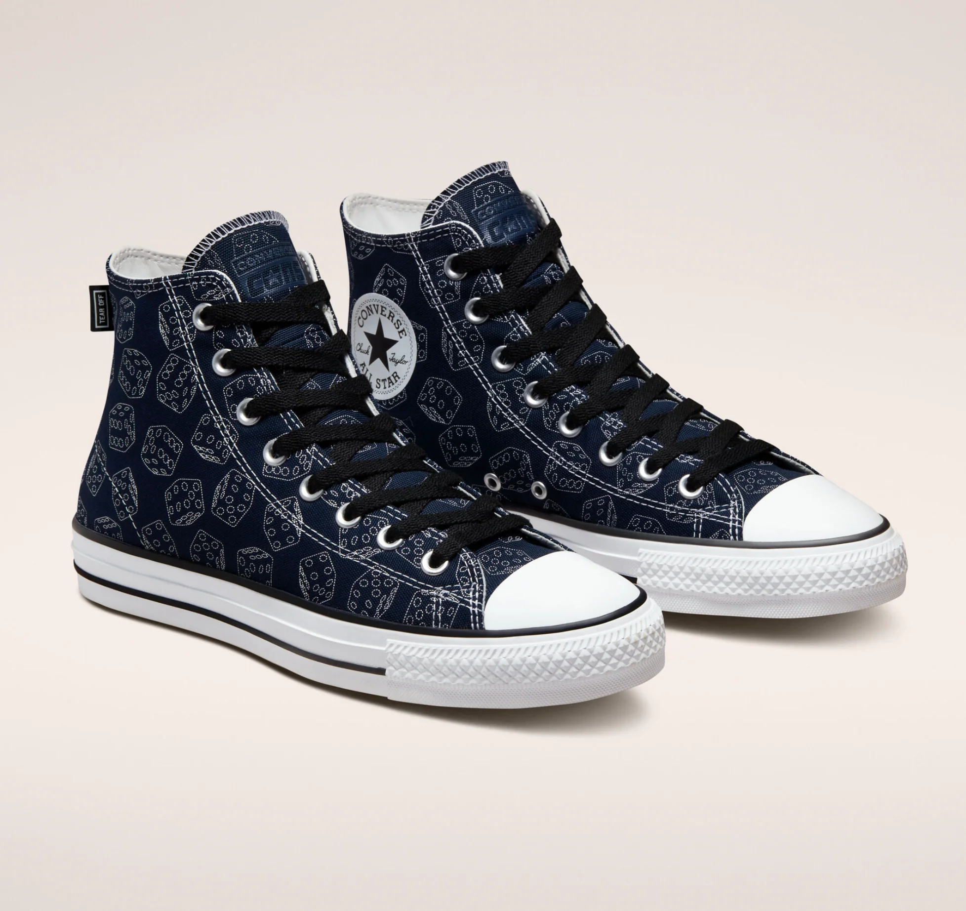 CONVERSE CONS CTAS PRO HI DICE OBSIDIAN / BLACK / WHITE - Image 4