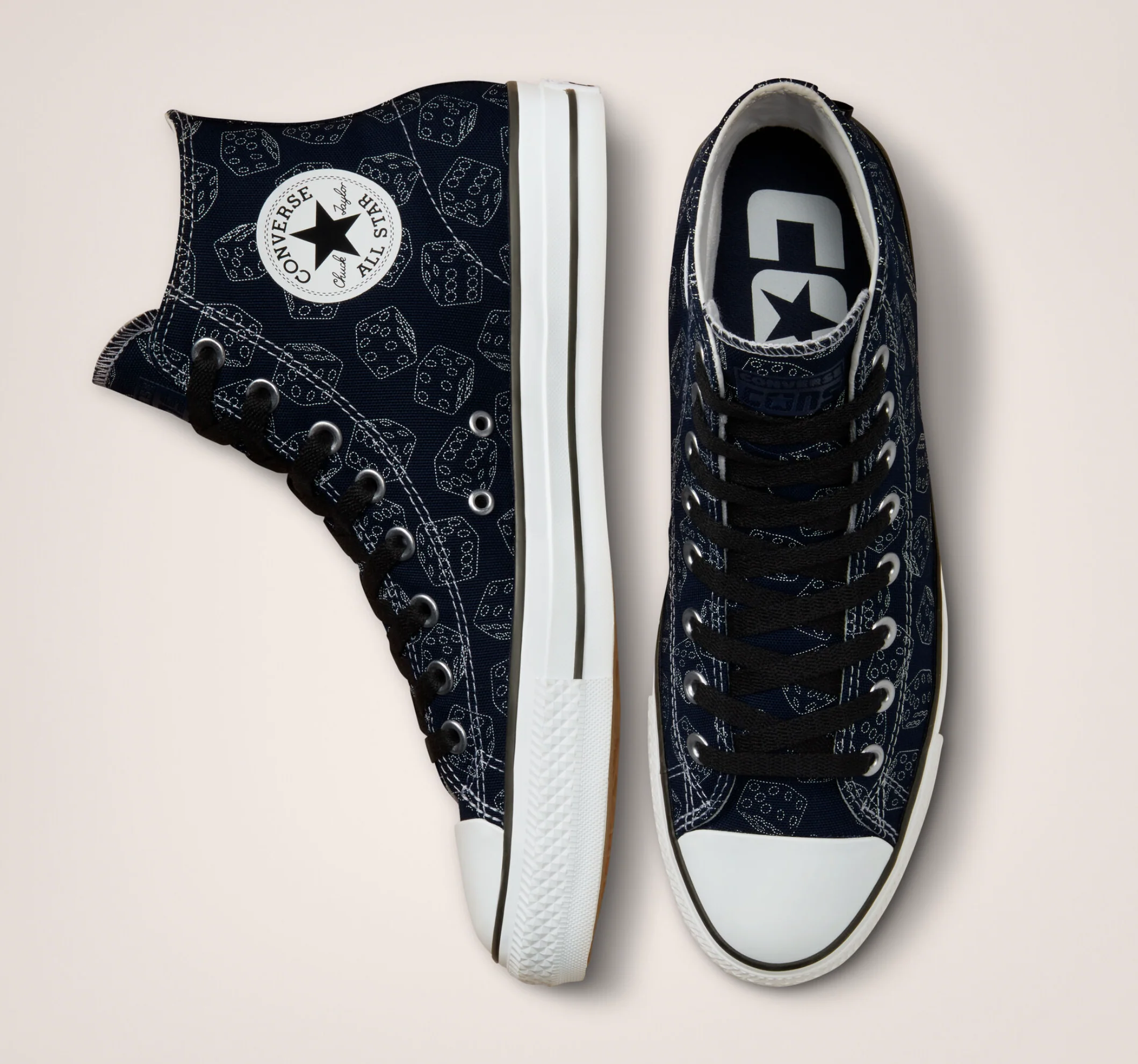 CONVERSE CONS CTAS PRO HI DICE OBSIDIAN / BLACK / WHITE - Image 5