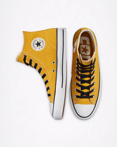 CONVERSE CONS CHUCK TAYLOR ALL STAR PRO HI GOLD DART / WHITE / BLACK - Image 5