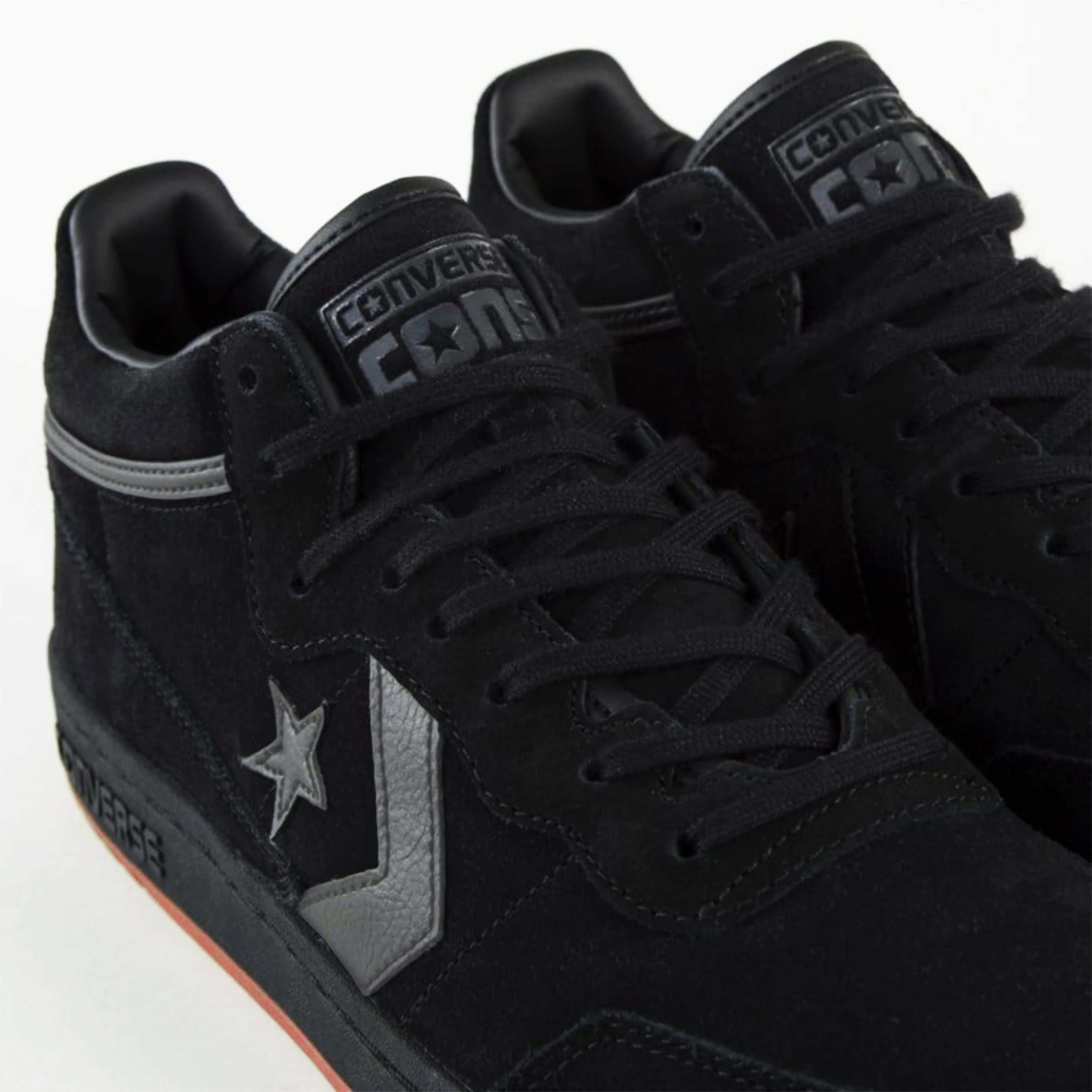 CONVERSE CONS FASTBREAK PRO MID SUEDE BLACK / GREY AREA / GUM - Image 2