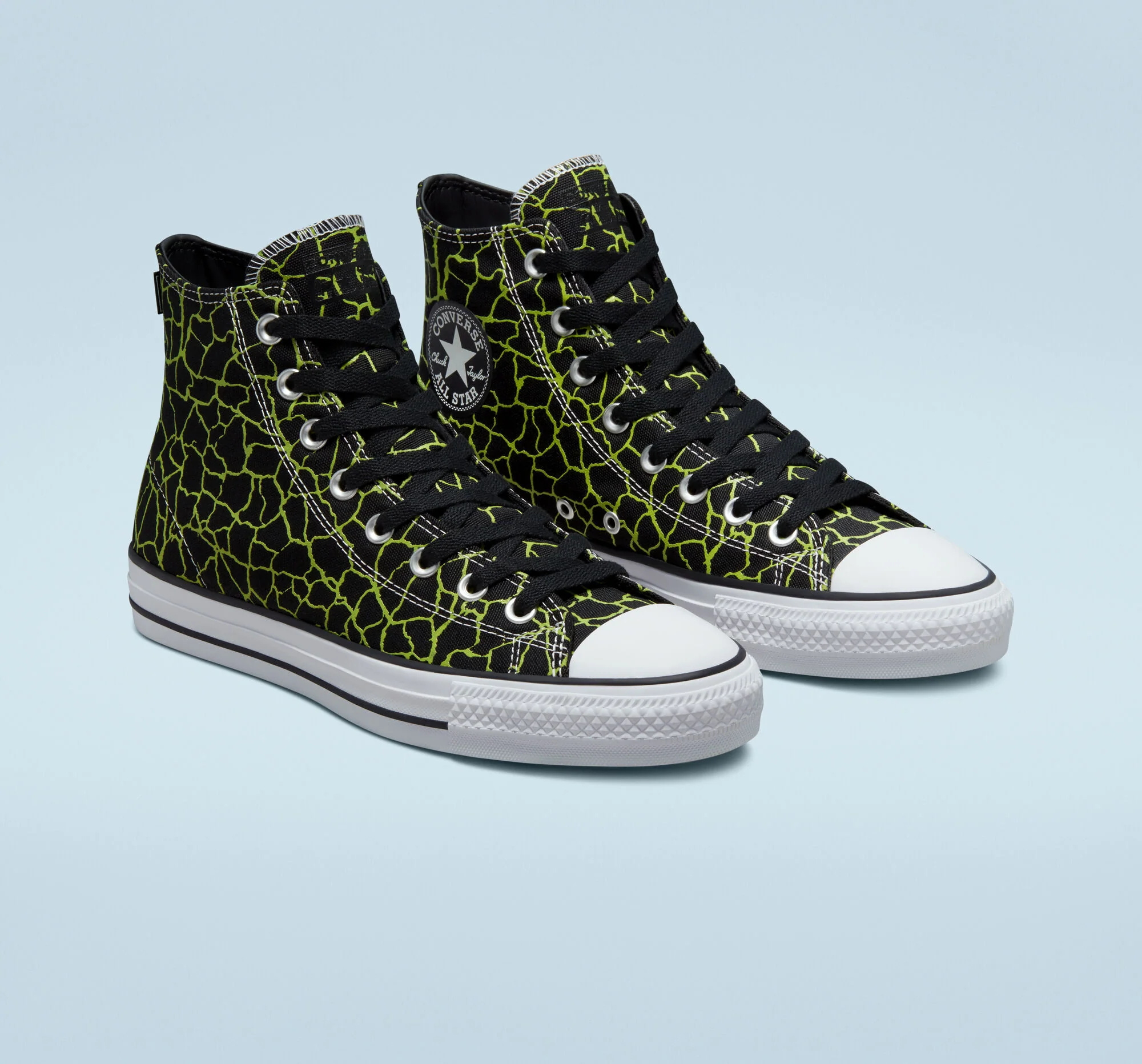 CONVERSE CONS CHUCK TAYLOR ALL STAR PRO HI BLACK/LIME TWIST/WHITE - Image 3