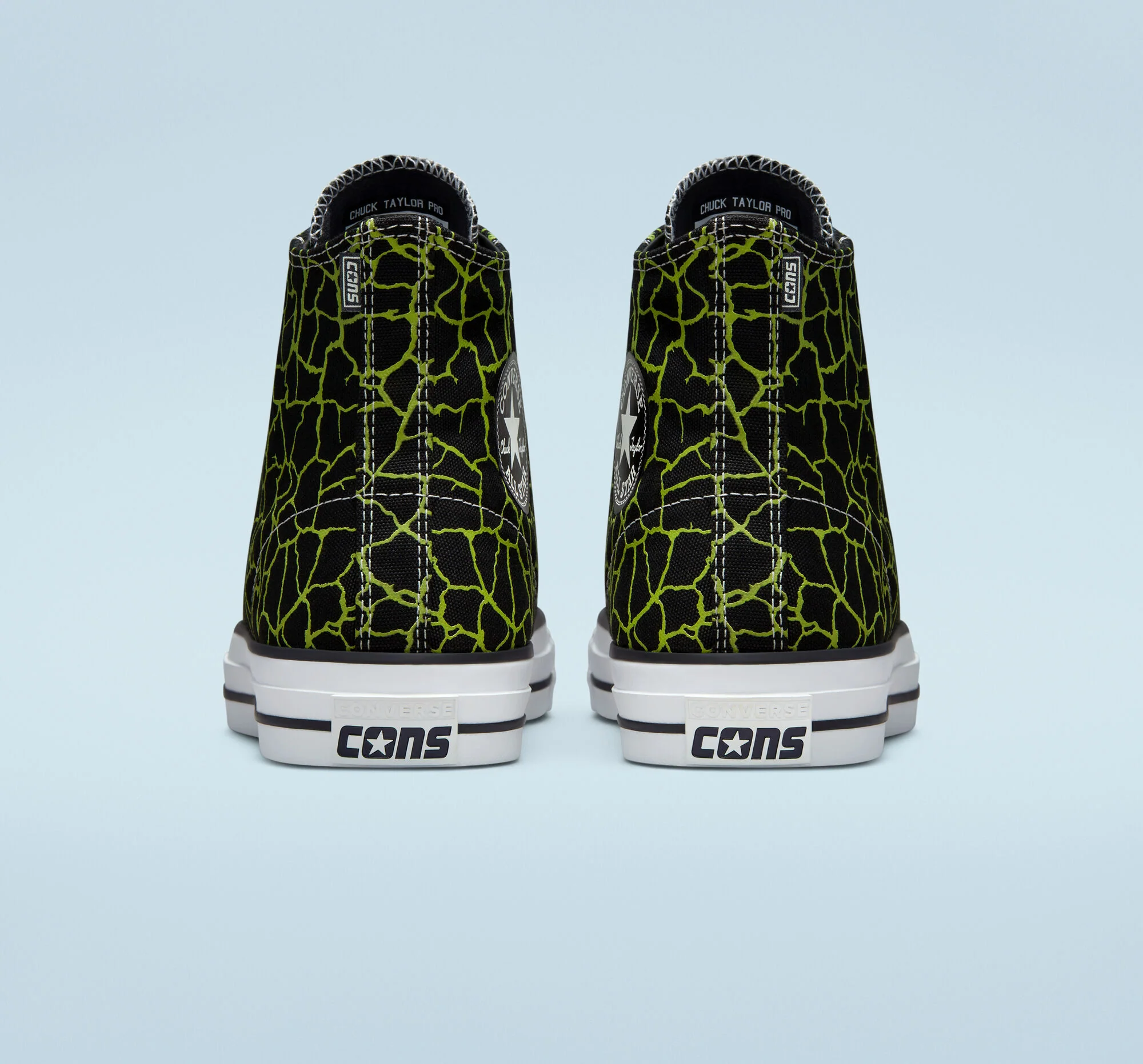 CONVERSE CONS CHUCK TAYLOR ALL STAR PRO HI BLACK/LIME TWIST/WHITE - Image 5