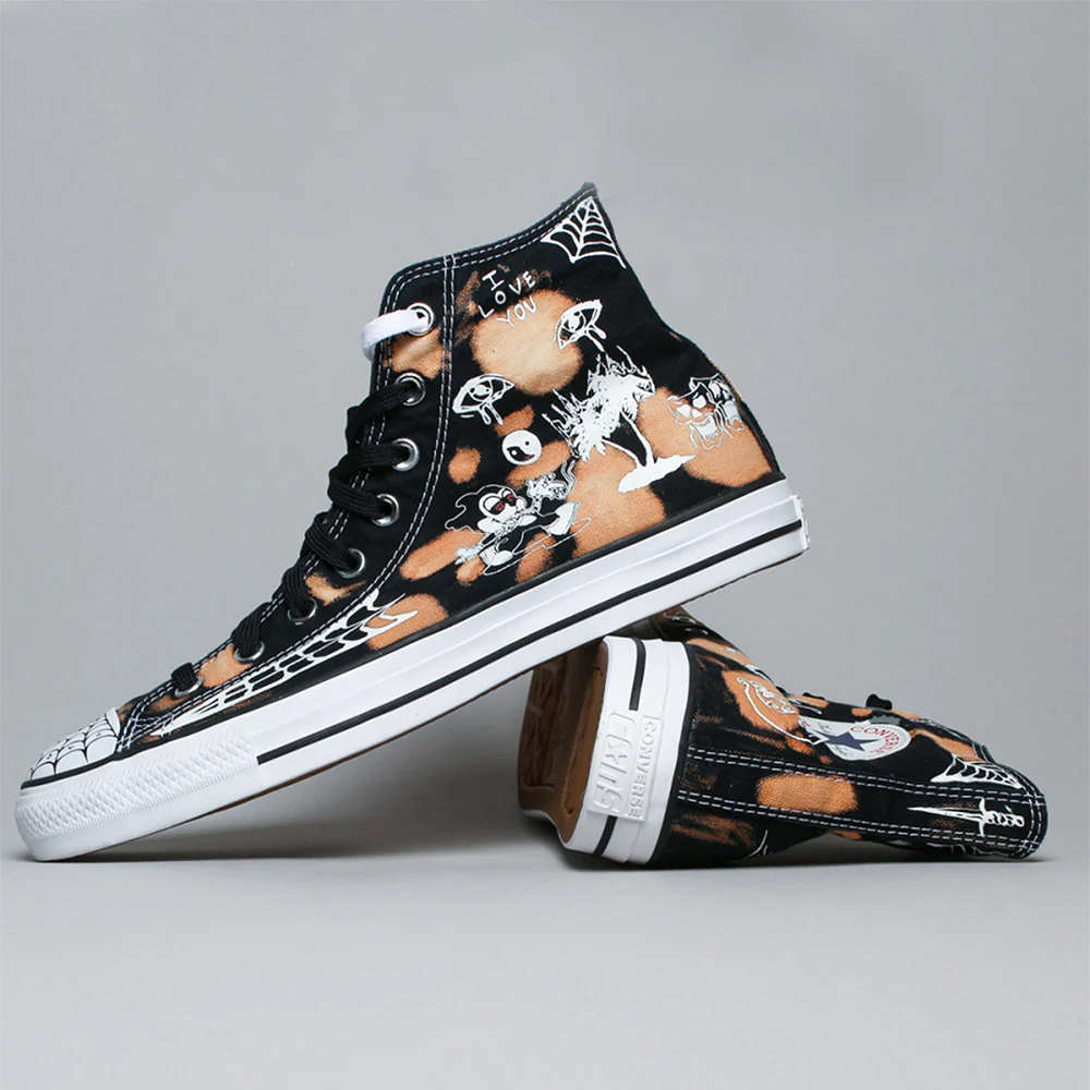 CONVERSE CONS CHUCK TAYLOR ALL STAR PRO HI SEAN PABLO "BLEACHED" BLACK / CASINO / WHITE - Image 2