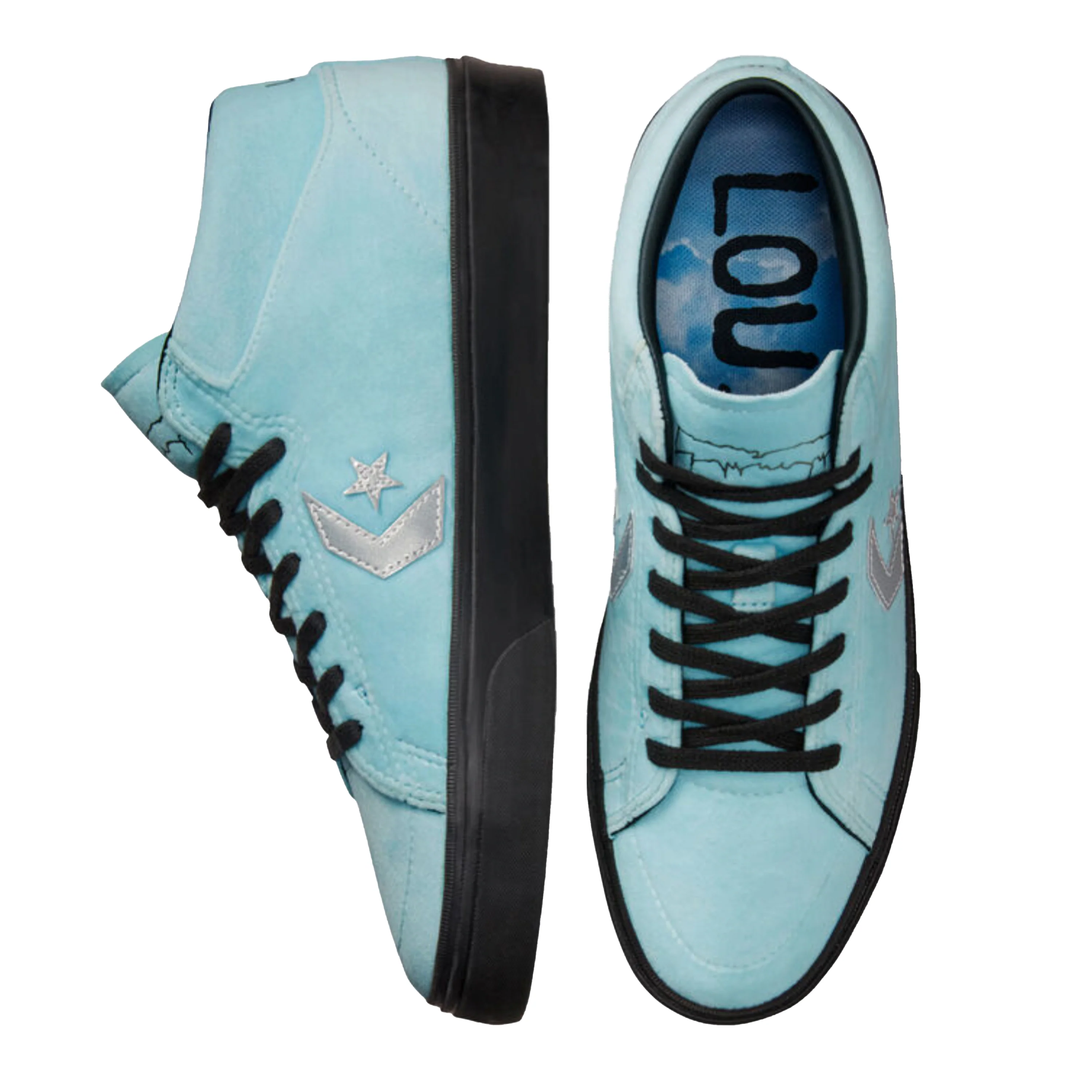 CONVERSE LOUIE LOPEZ X FA PRO MID CYAN TINT / BLACK - Image 3