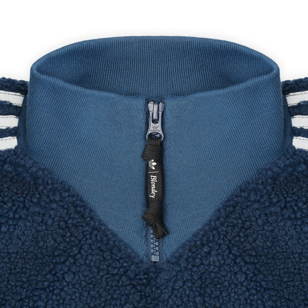 ADIDAS X BLONDEY SHERPA CREW MINERAL BLUE - Image 4
