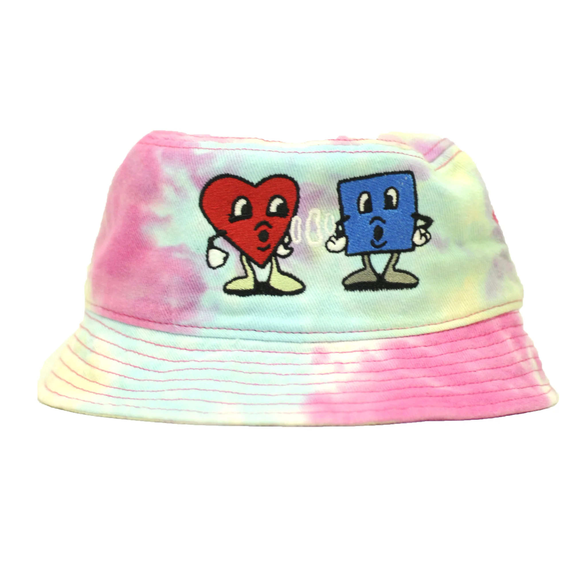 BLUETILE 4/20 LOVE BUCKET HAT RASPBERRY MIST