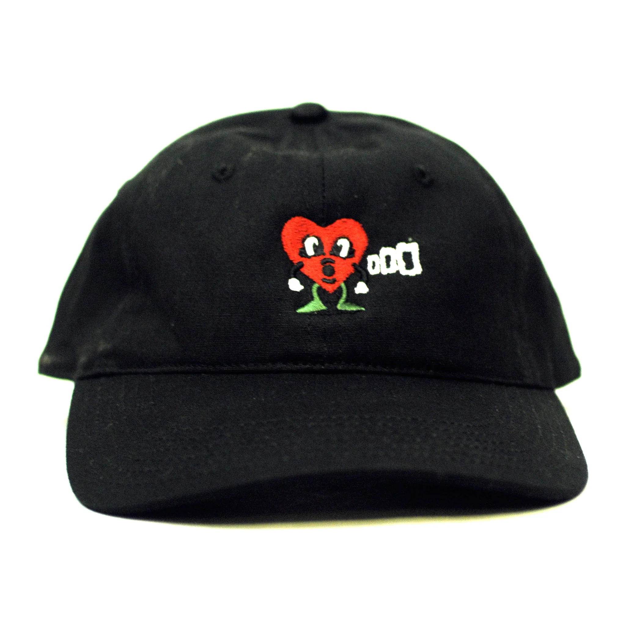 BLUETILE PUFF HEART DAD HAT BLACK