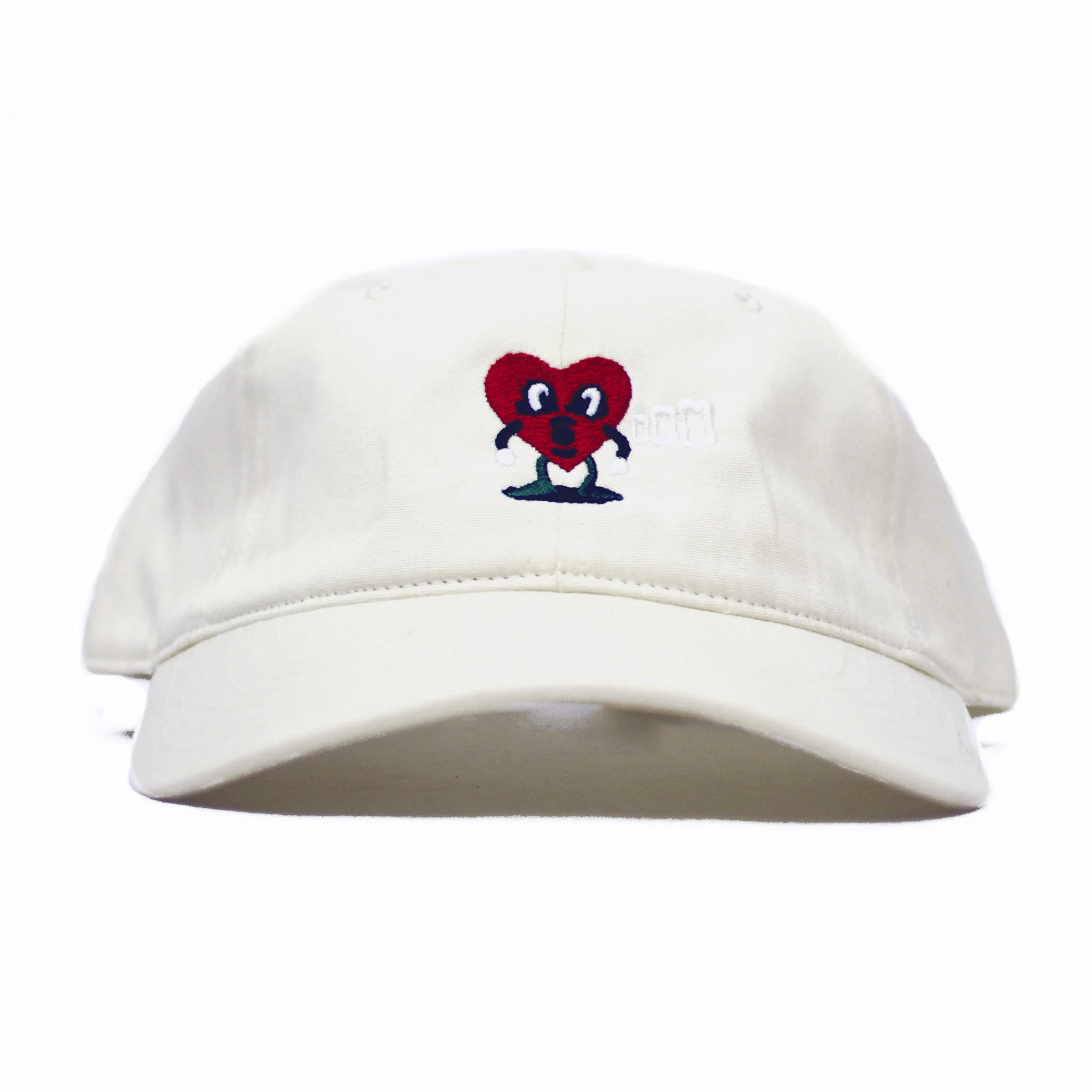 BLUETILE PUFF HEART DAD HAT CREAM