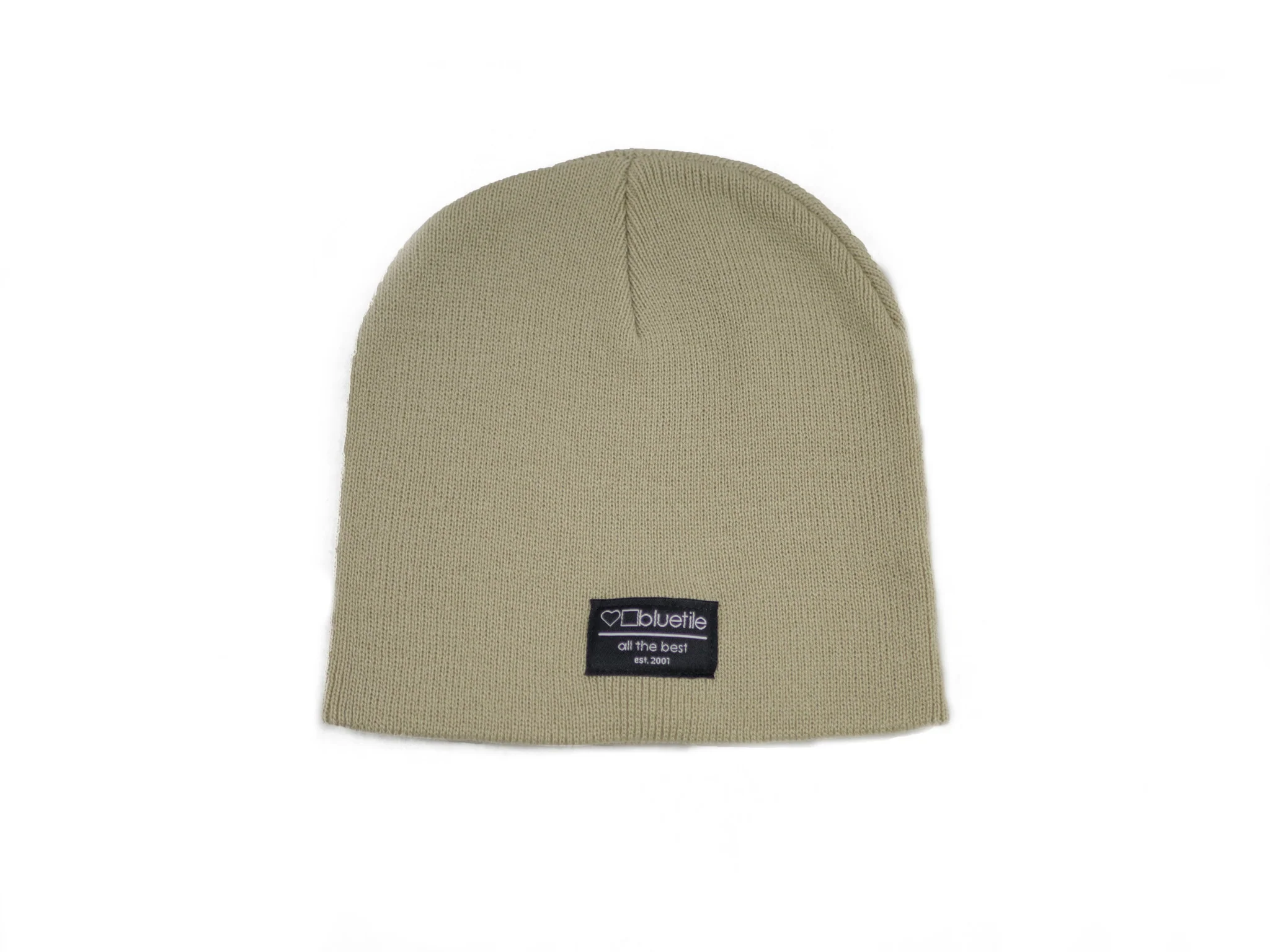 BLUETILE SURPLUS UNCUFF BEANIE TAN
