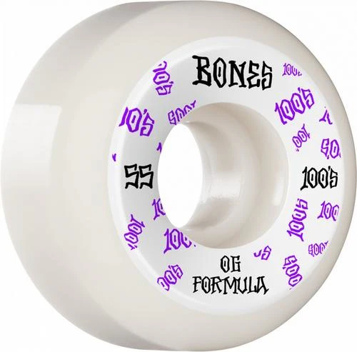 BONES 100'S V5 55MM SIDECUT WHT