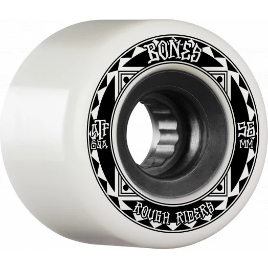 BONES ATF ROUGH RIDERS RUNNERS 80A 56MM WHITE