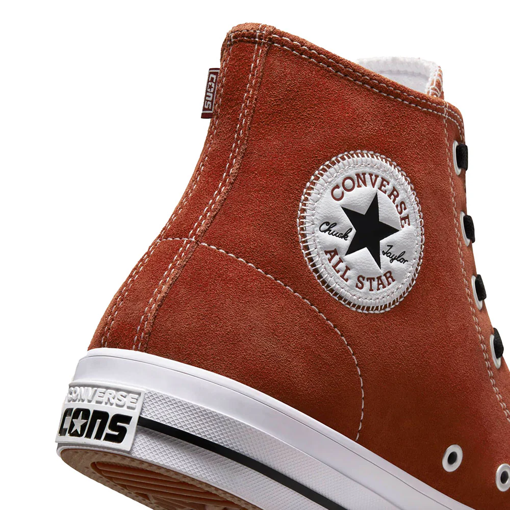 CONVERSE CONS CHUCK TAYLOR ALL STAR PRO HI DARK TERRACOTTA/BLACK/WHITE - Image 4