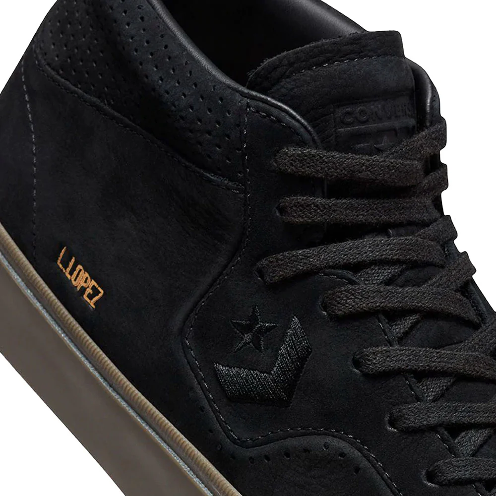 CONVERSE LOUIE LOPEZ PRO MID BLACK/BLACK/DARK MUSHROOM - Image 3