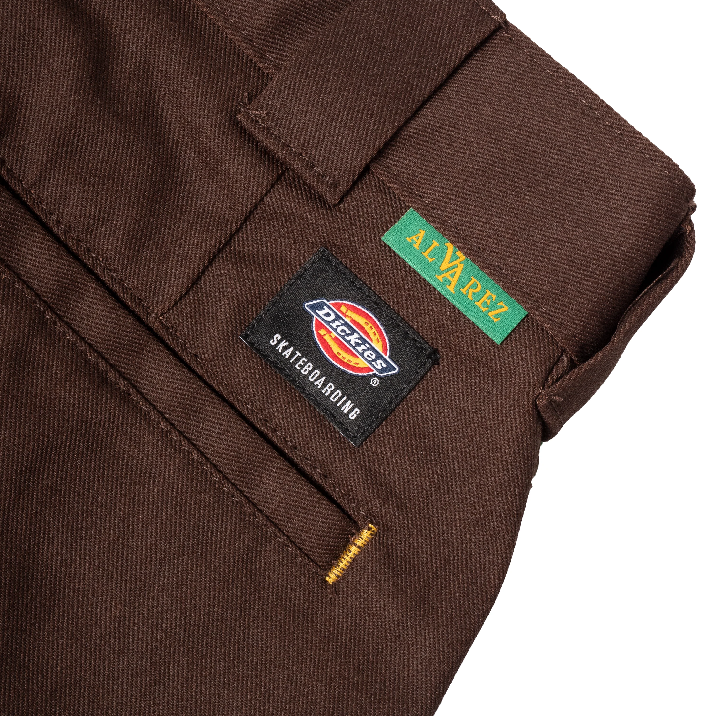 DICKIES VINCENT ALVAREZ TWILL PANT CHOCOLATE BROWN - Image 3