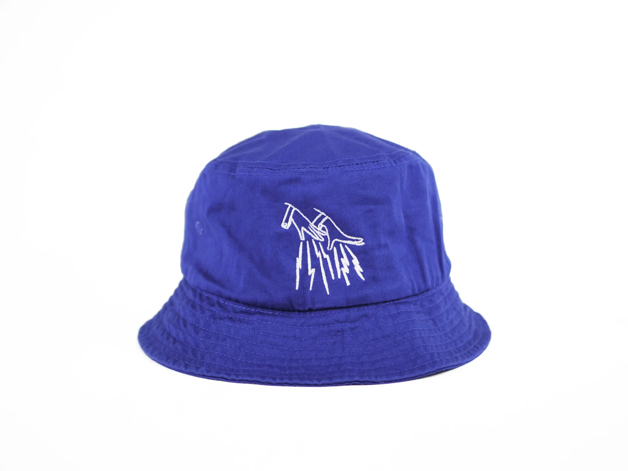 FAKE JUNK LOGO BUCKET HAT ROYAL
