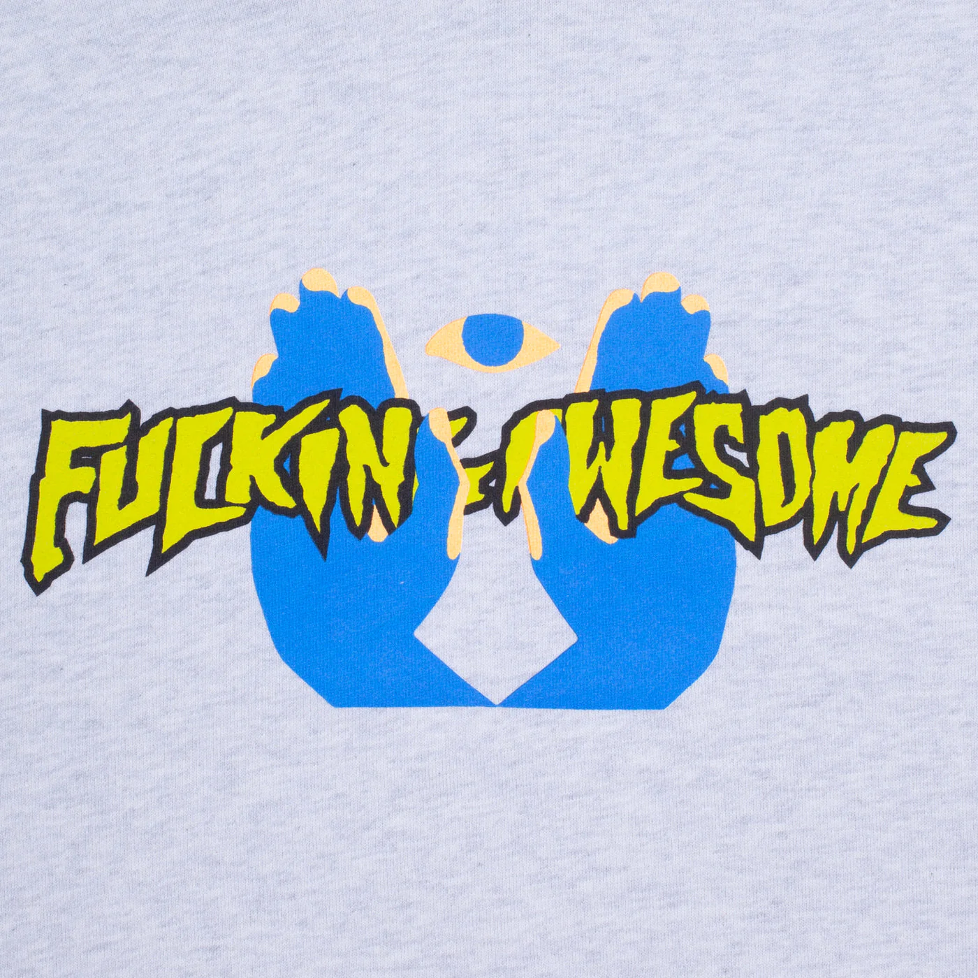FUCKING AWESOME HIGH GROUND HOODIE HEATHER GREY - Image 2