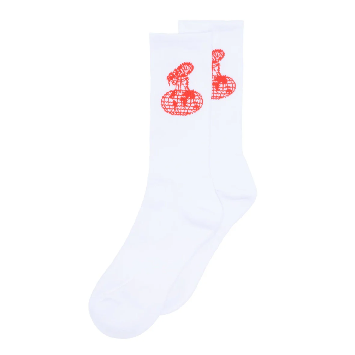 FUCKING AWESOME FLEA SOCK WHITE / RED
