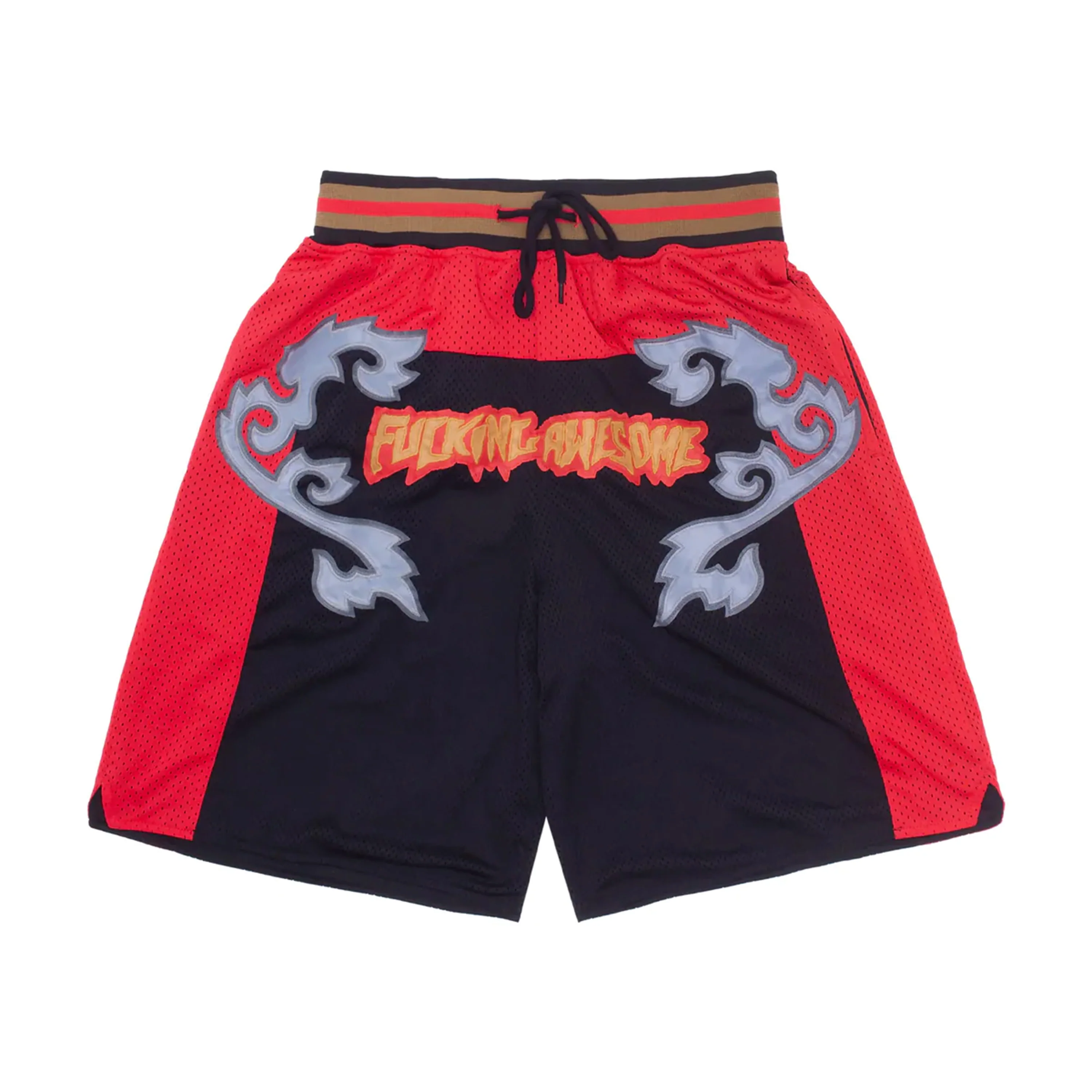 FUCKING AWESOME MUAY THAI BASKETBALL SHORT RED / BLACK