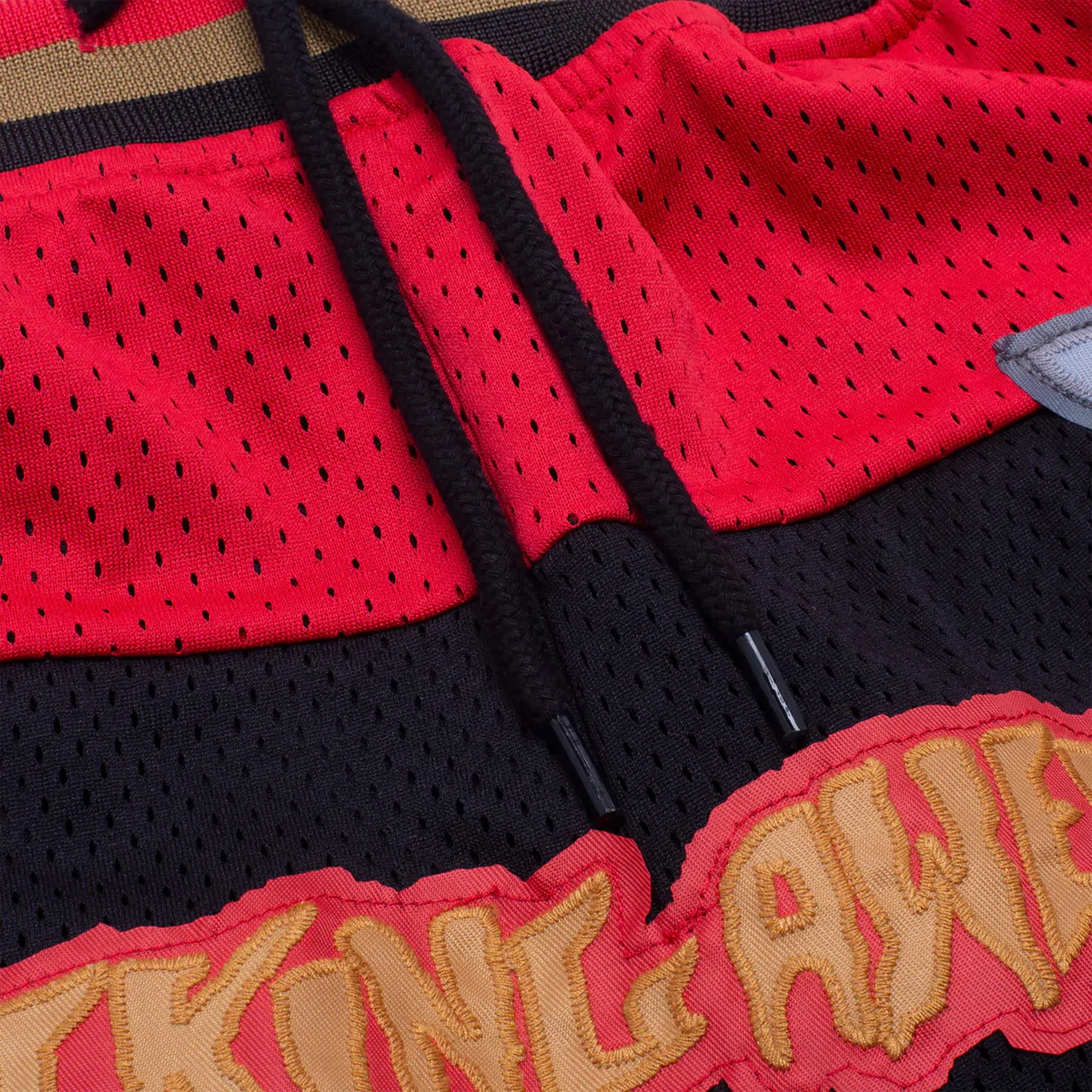 FUCKING AWESOME MUAY THAI BASKETBALL SHORT RED / BLACK - Image 2