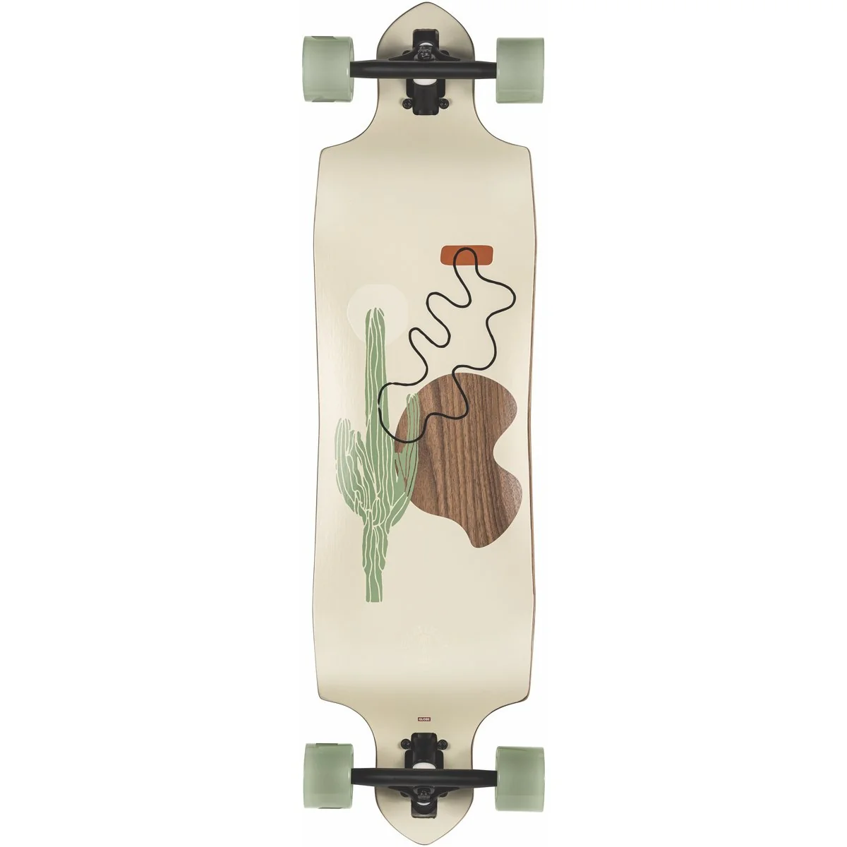 GLOBE GEMINON 37.5" CRUISER MICRO DROP WALNUT/CACTI