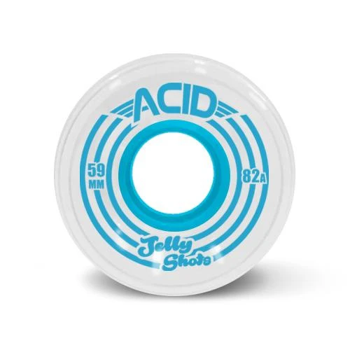 ACID WHEELS JELLY SHOTS 82a 59mm WHITE