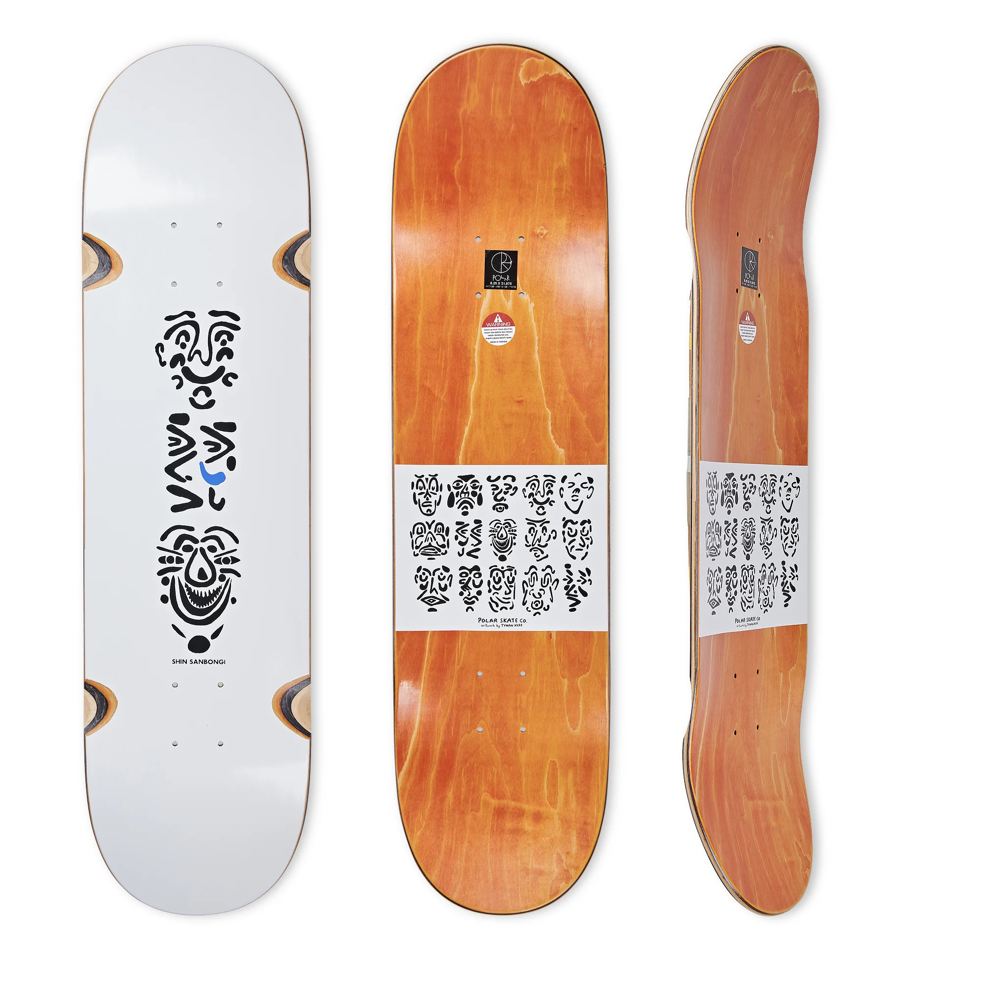 POLAR SHIN FACES 8.25 WHITE WHEEL WELLS - Image 2