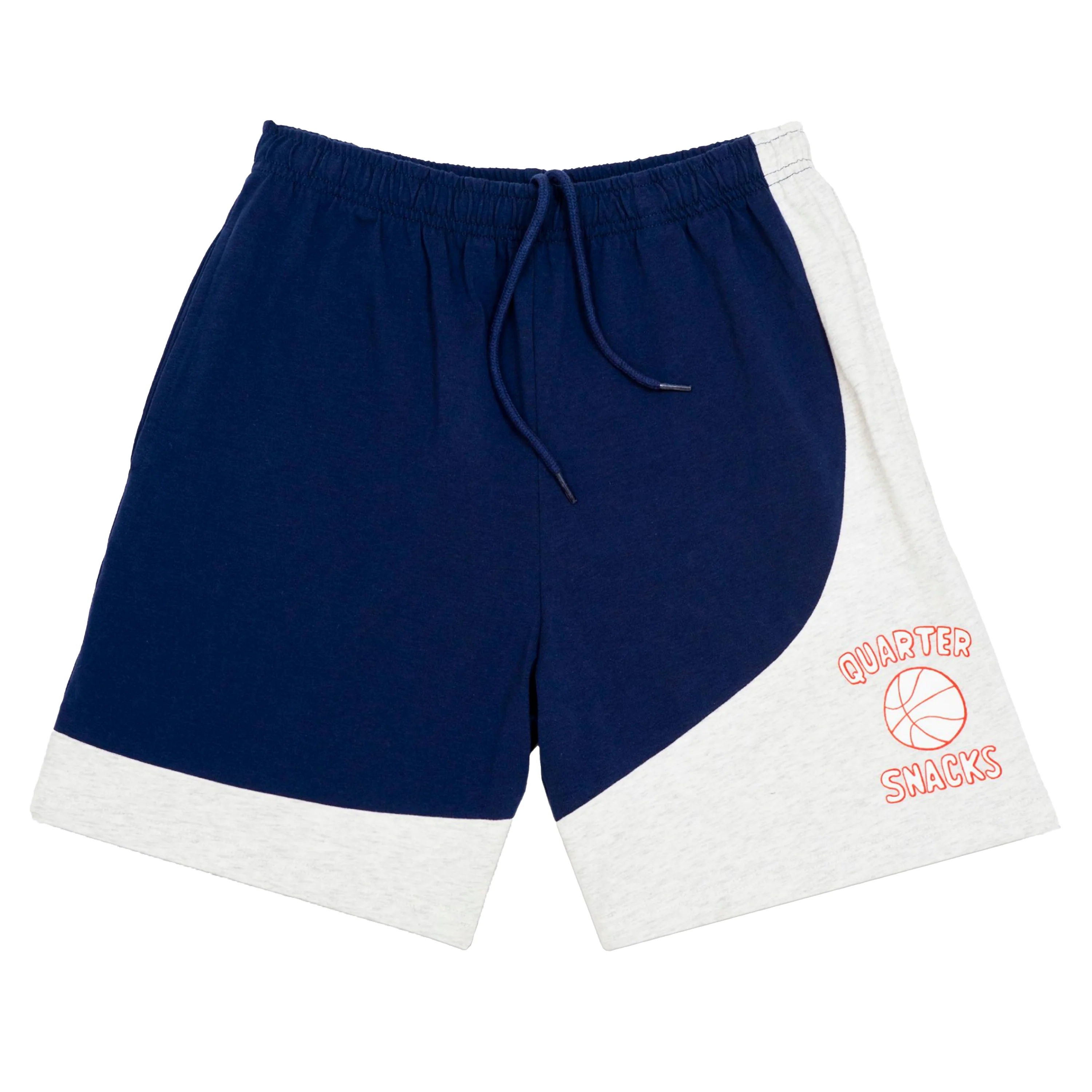 QUARTERSNACKS HOUSE SHORTS NAVY/GREY