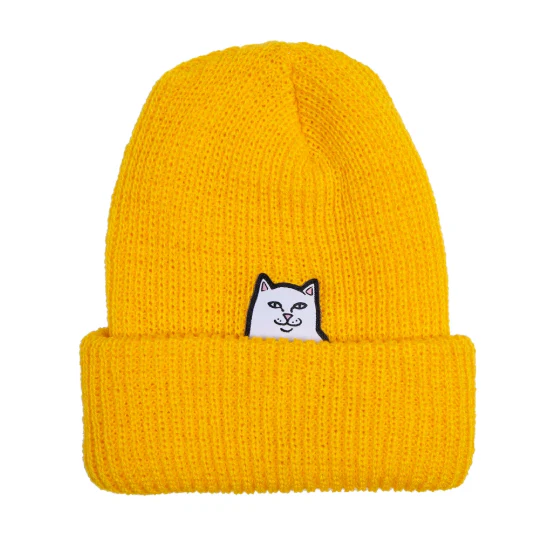 RIP N DIP LORD NERMAL RIBBED BEANIE GOLD