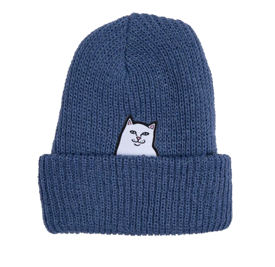 RIP N DIP LORD NERMAL RIBBED BEANIE BLUE