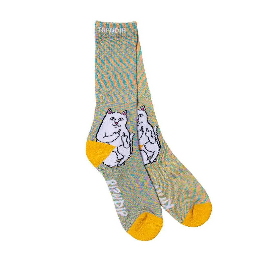 RIP N DIP LORD NERMAL SOCKS GOLD RAINBOW OSFM