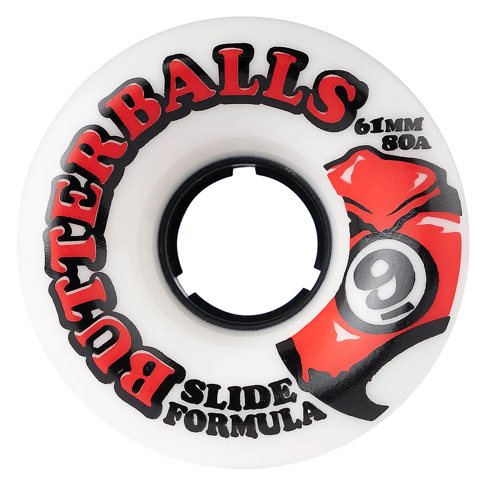 SECTOR 9 SLIDE BUTTERBALLS 80A 61MM WHT/RED