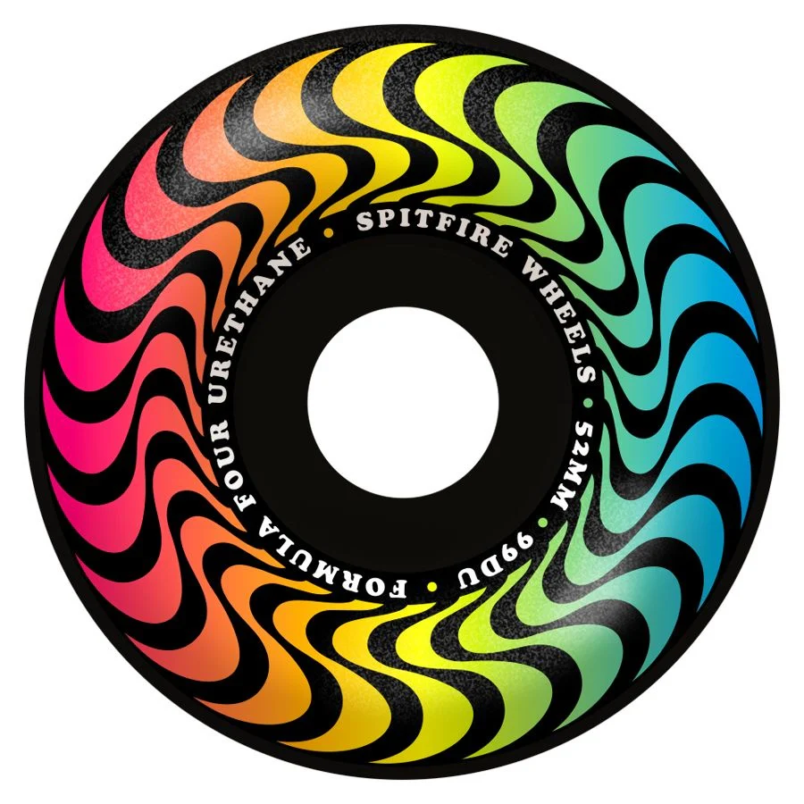 SPITFIRE F4 RADIALS 99D 53MM TRIPPY SWIRL BLACK