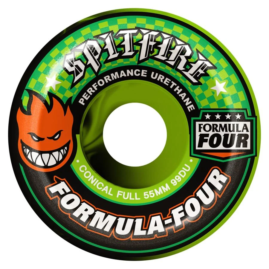 SPITFIRE F4 CONICAL FULL 99D 53MM SWRL BLK / GRN