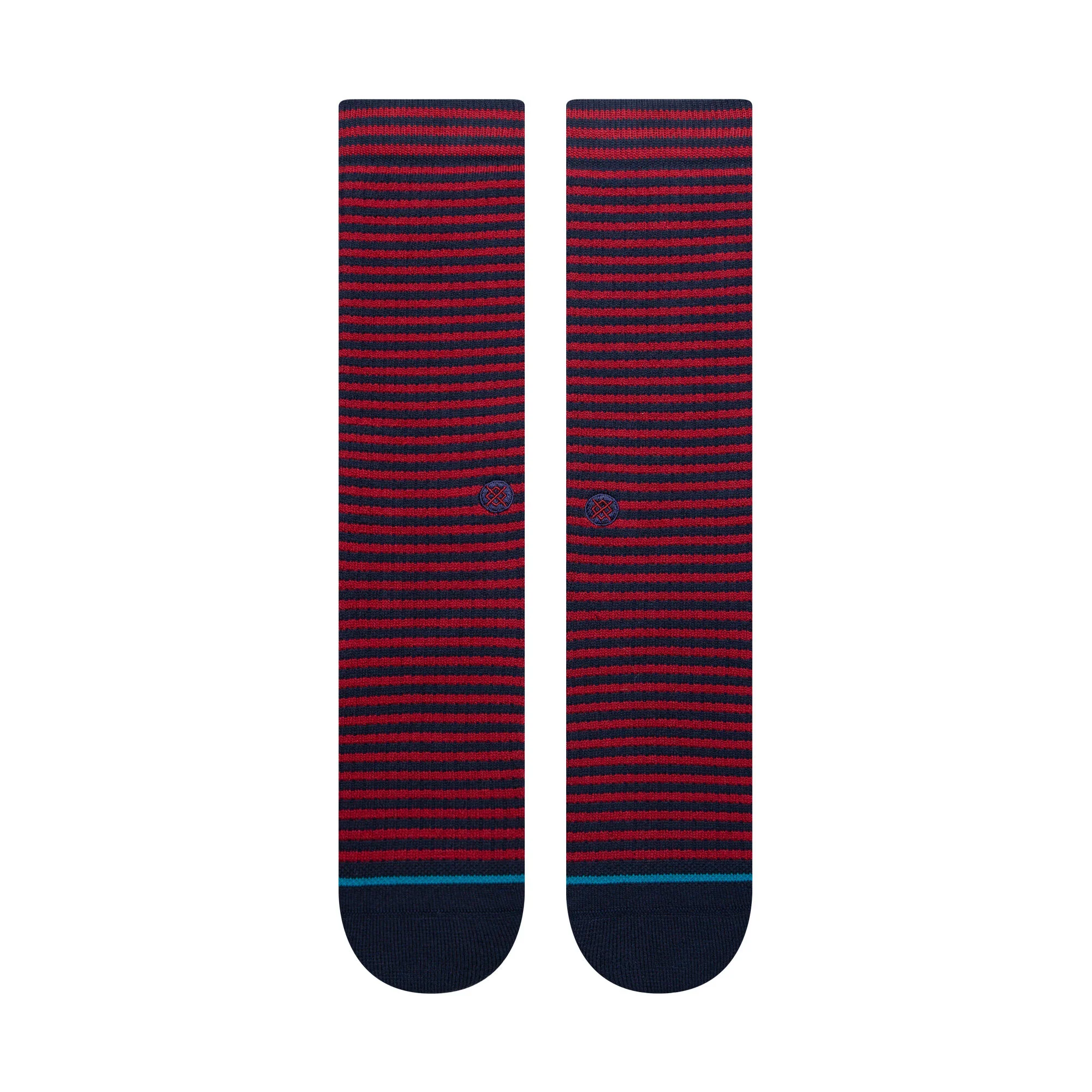 STANCE SOCKS HYPER STRIPE CREW NAVY LARGE - Image 2
