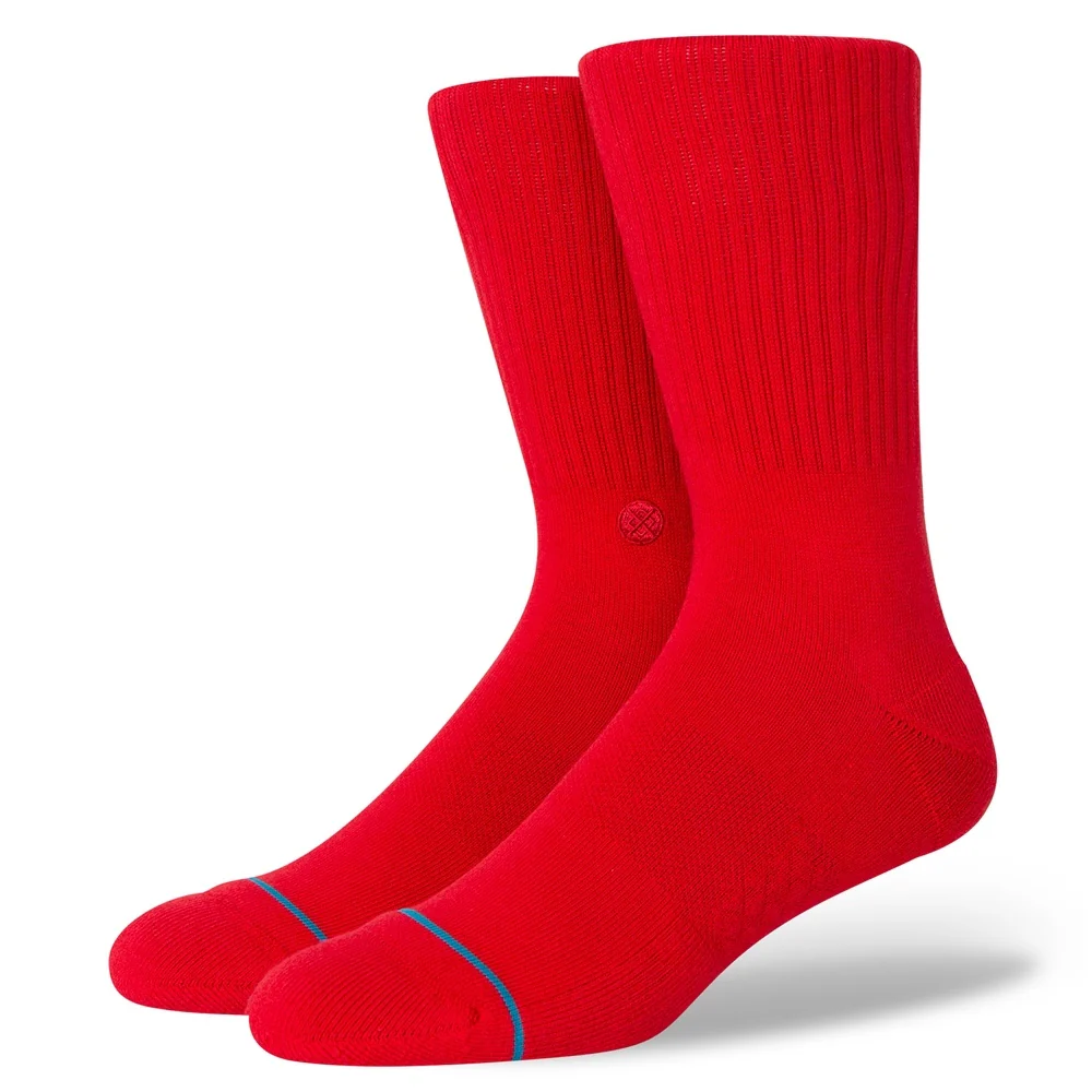 STANCE SOCKS ICON RED MEDIUM