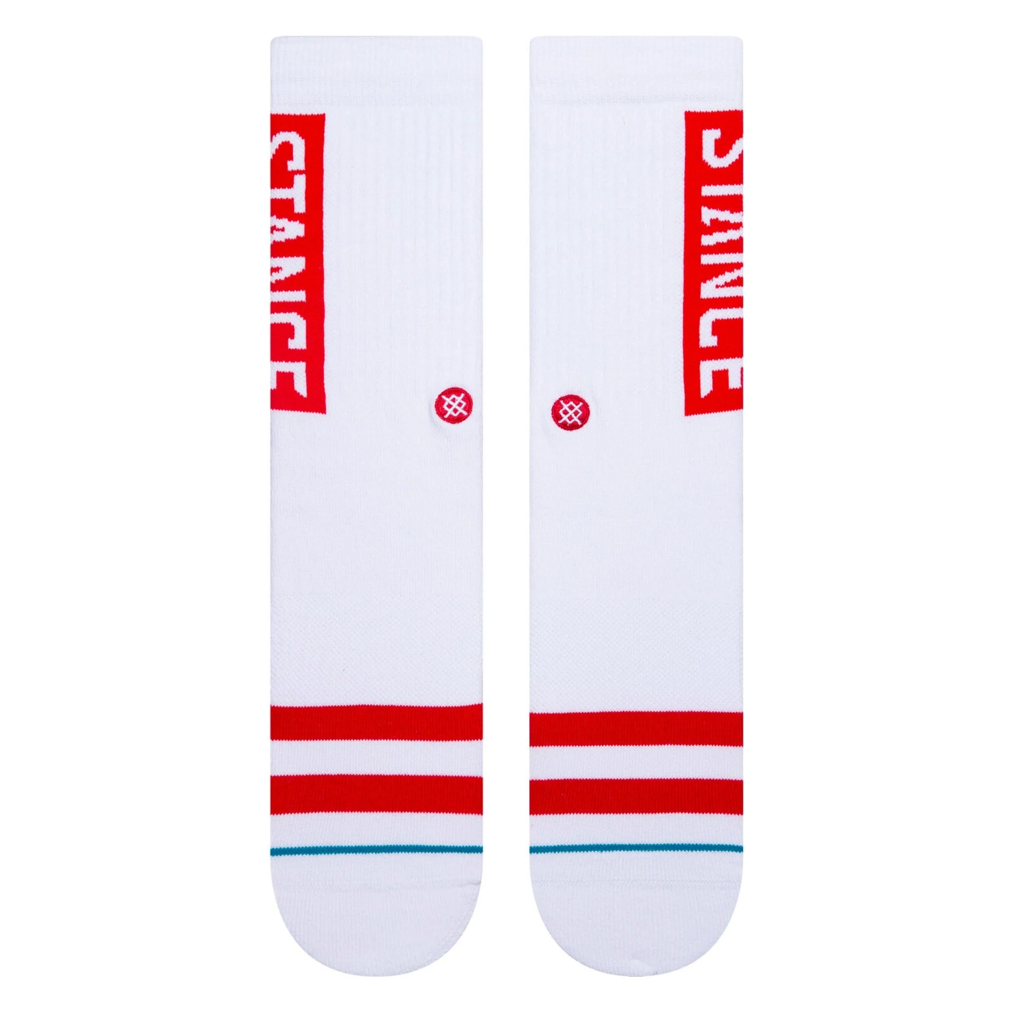 STANCE SOCKS OG WHITE/RED LARGE - Image 2