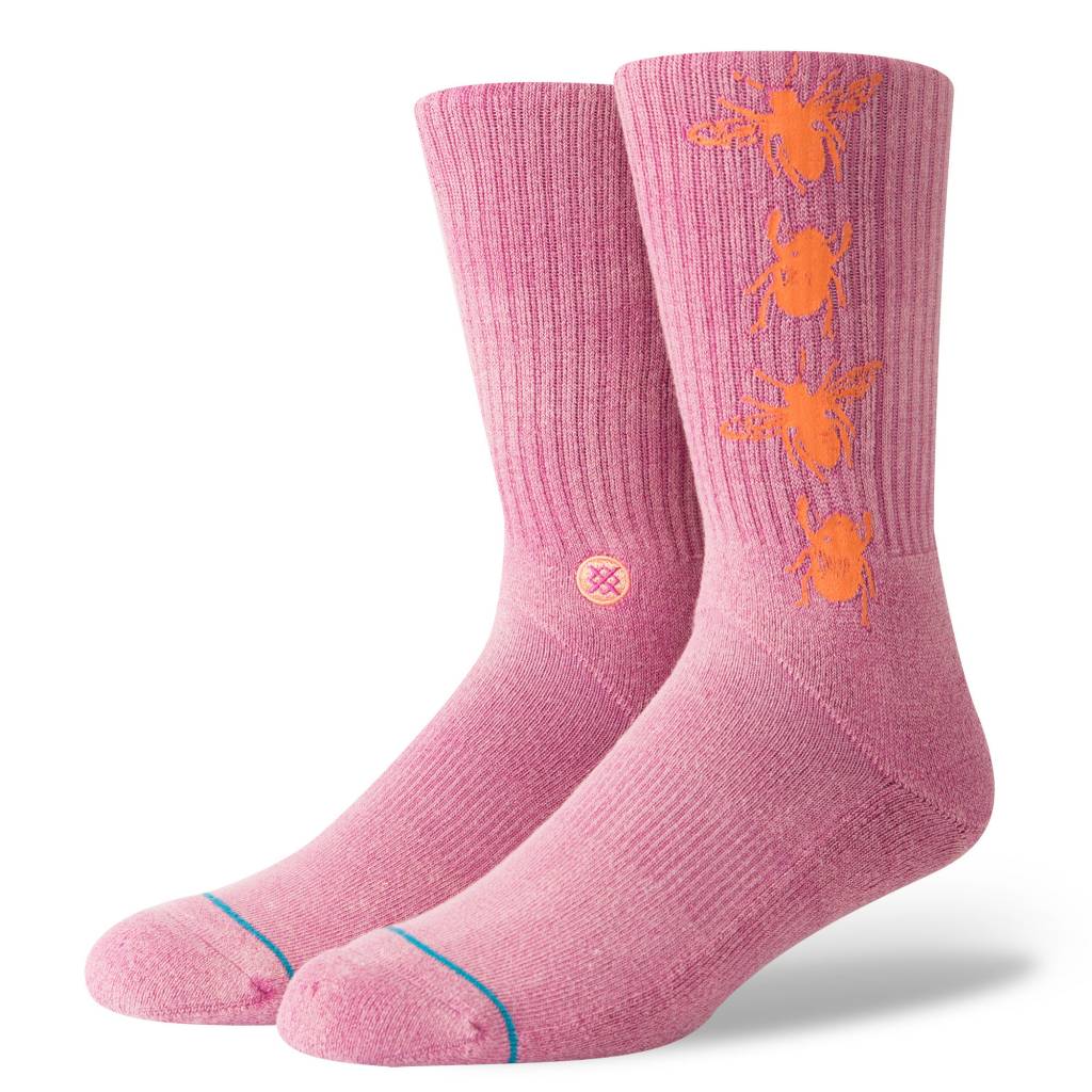 STANCE SOCKS BUZZED MAGENTA LARGE