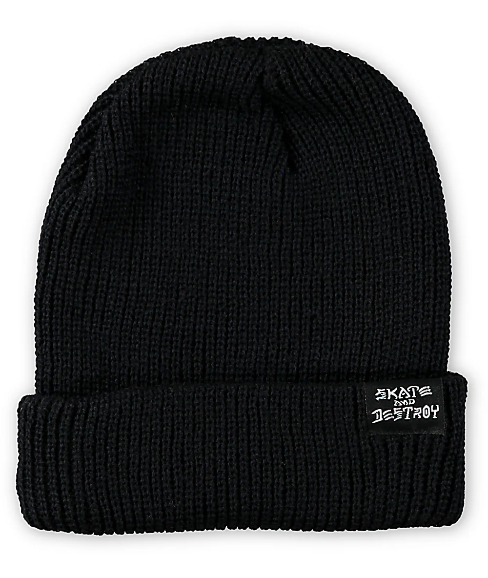 THRASHER SKATEGOAT / SKATE & DESTROY BEANIE BLACK