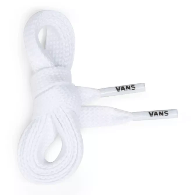 VANS 36" FLAT LACES WHITE