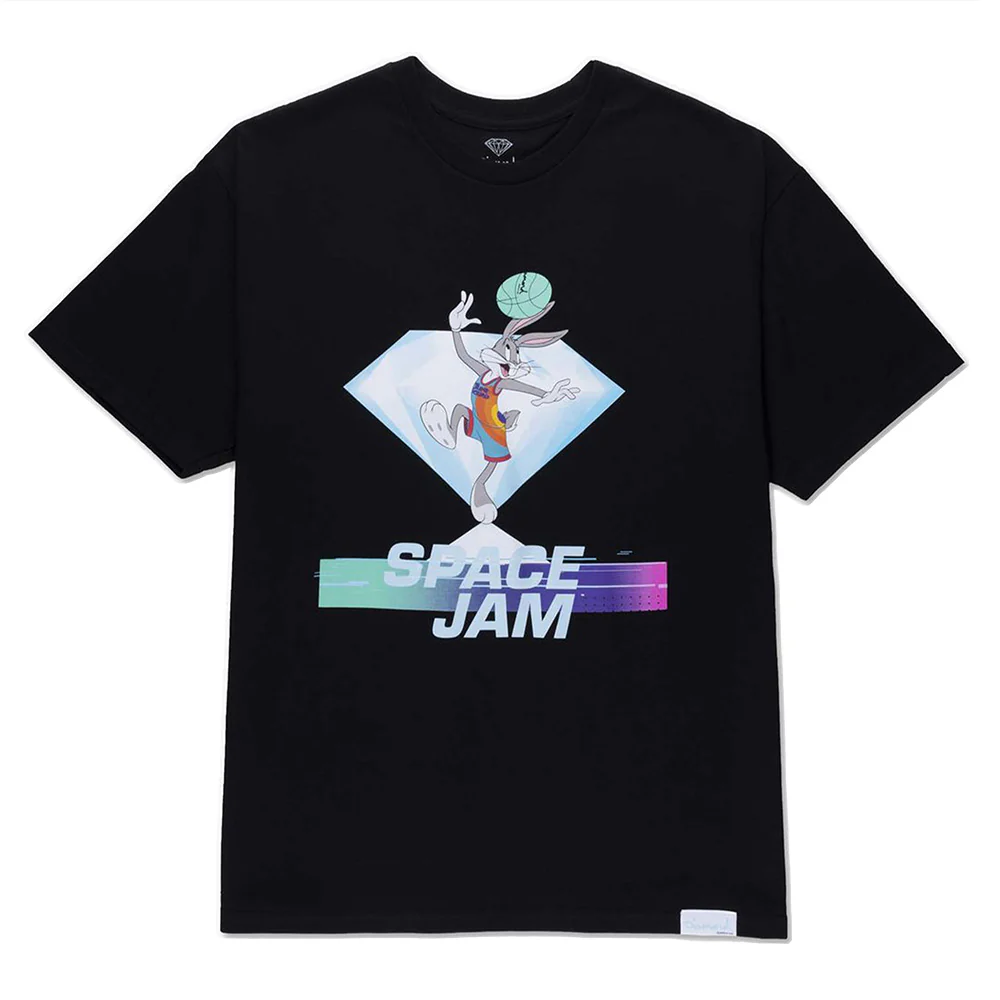 DIAMOND x SPACE JAM HOOK SHOT TEE BLACK
