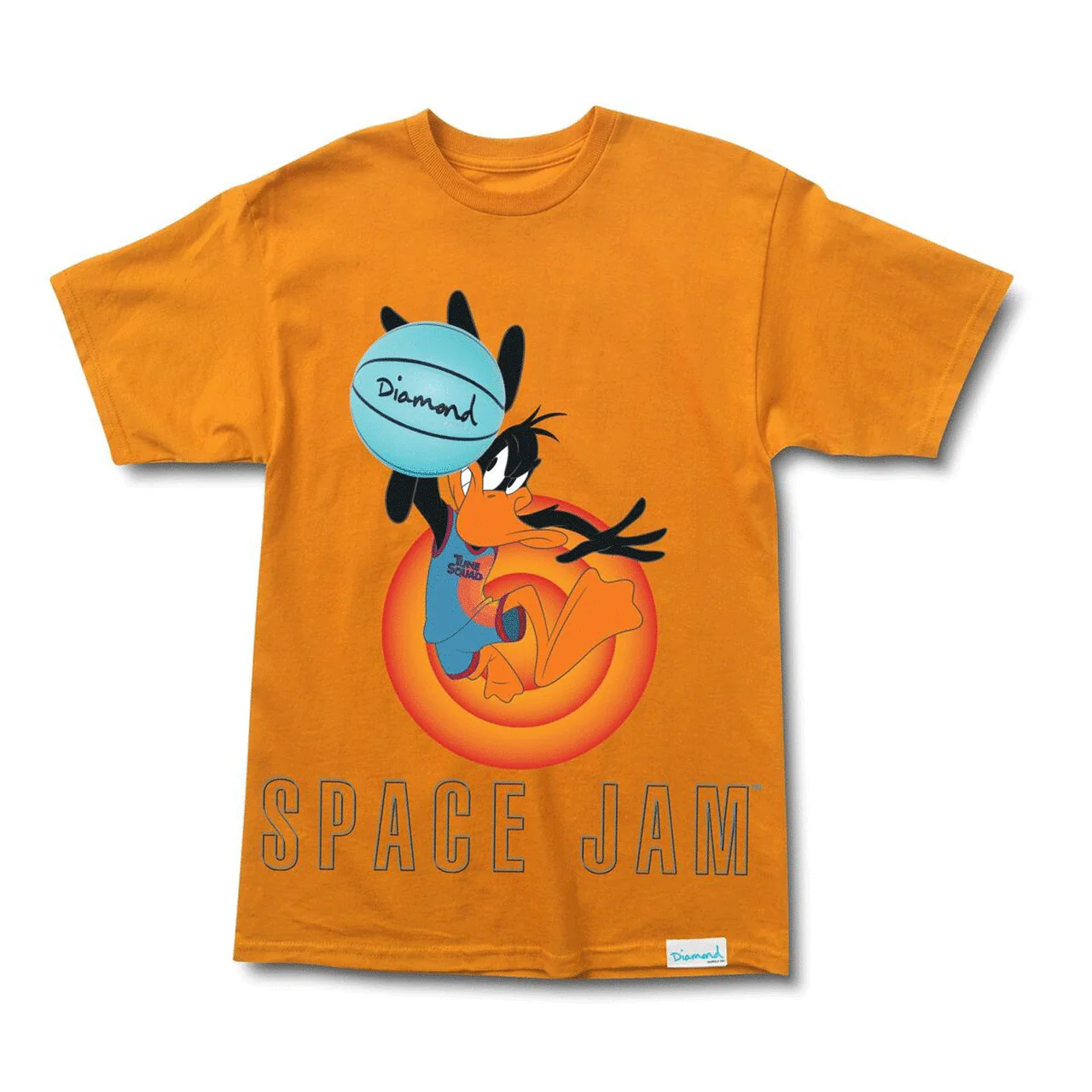 DIAMOND x SPACE JAM THE DAFFY DUCK TEE ORANGE