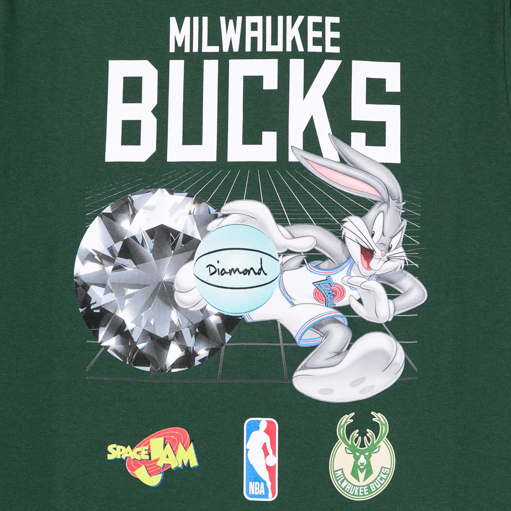 DIAMOND x SPACE JAM x BUCKS T-SHIRT - Image 2