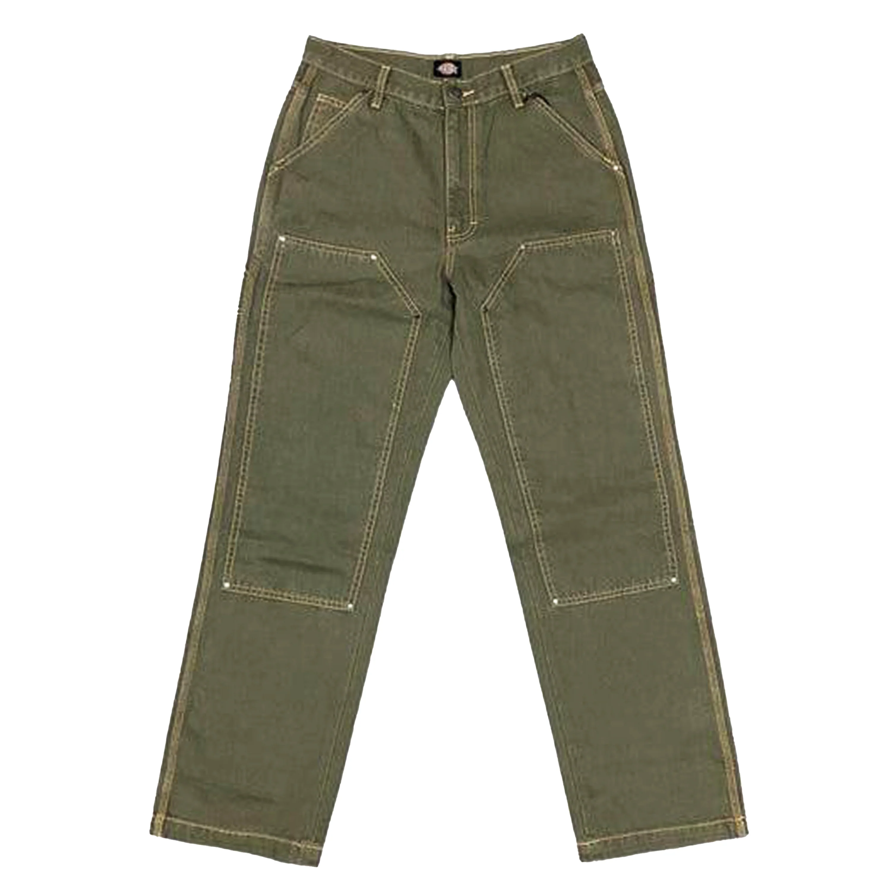 DICKIES DOUBLE KNEE DUCK CANVAS PANT STONEWASHED GREEN / NUGGET
