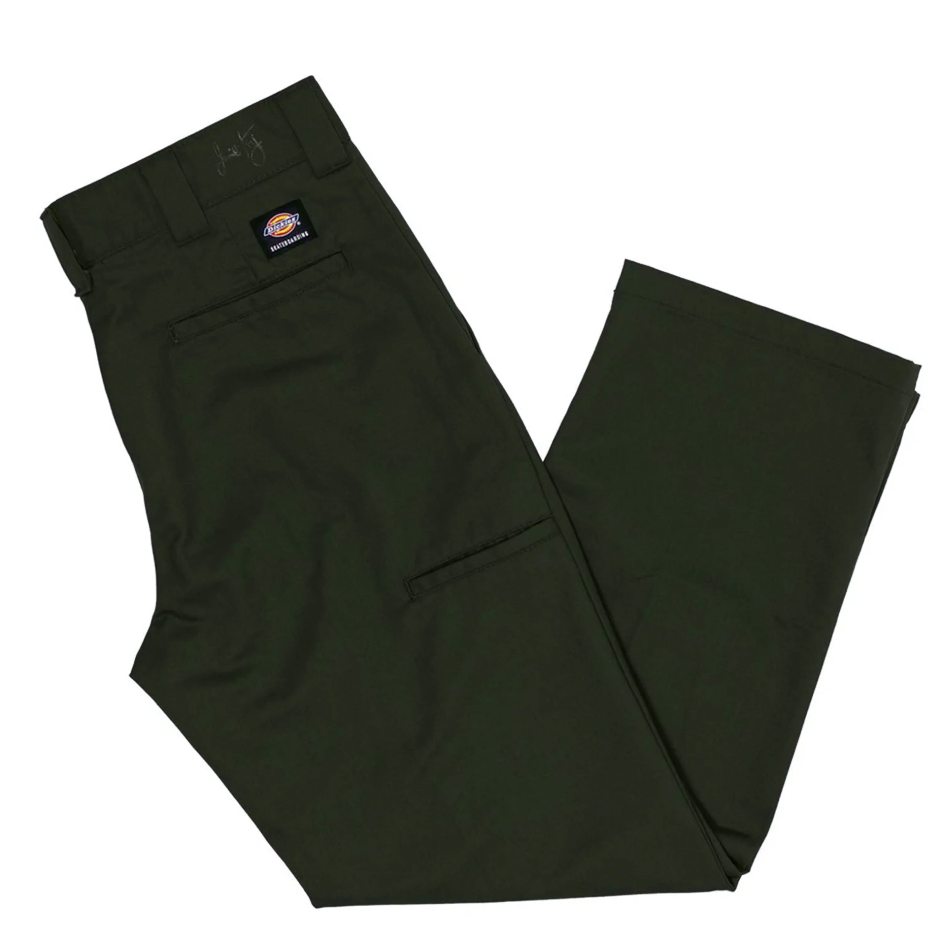 DICKIES JAMIE FOY LOOSE FIT STRAIGHT LEG PANT OLIVE - Image 2