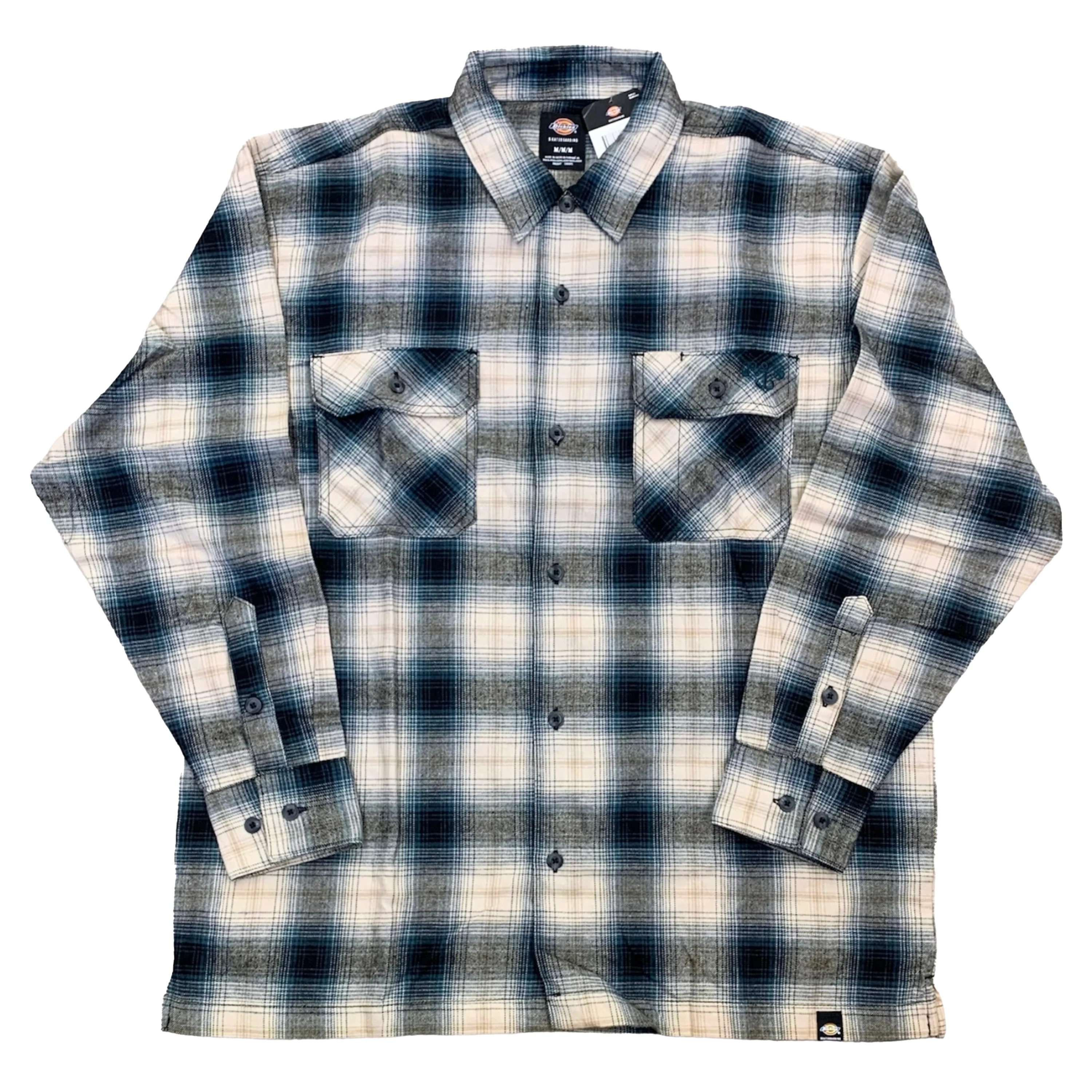 DICKIES RONNIE SANDOVAL BRUSHED FLANNEL SHIRT BLUE OMBRE