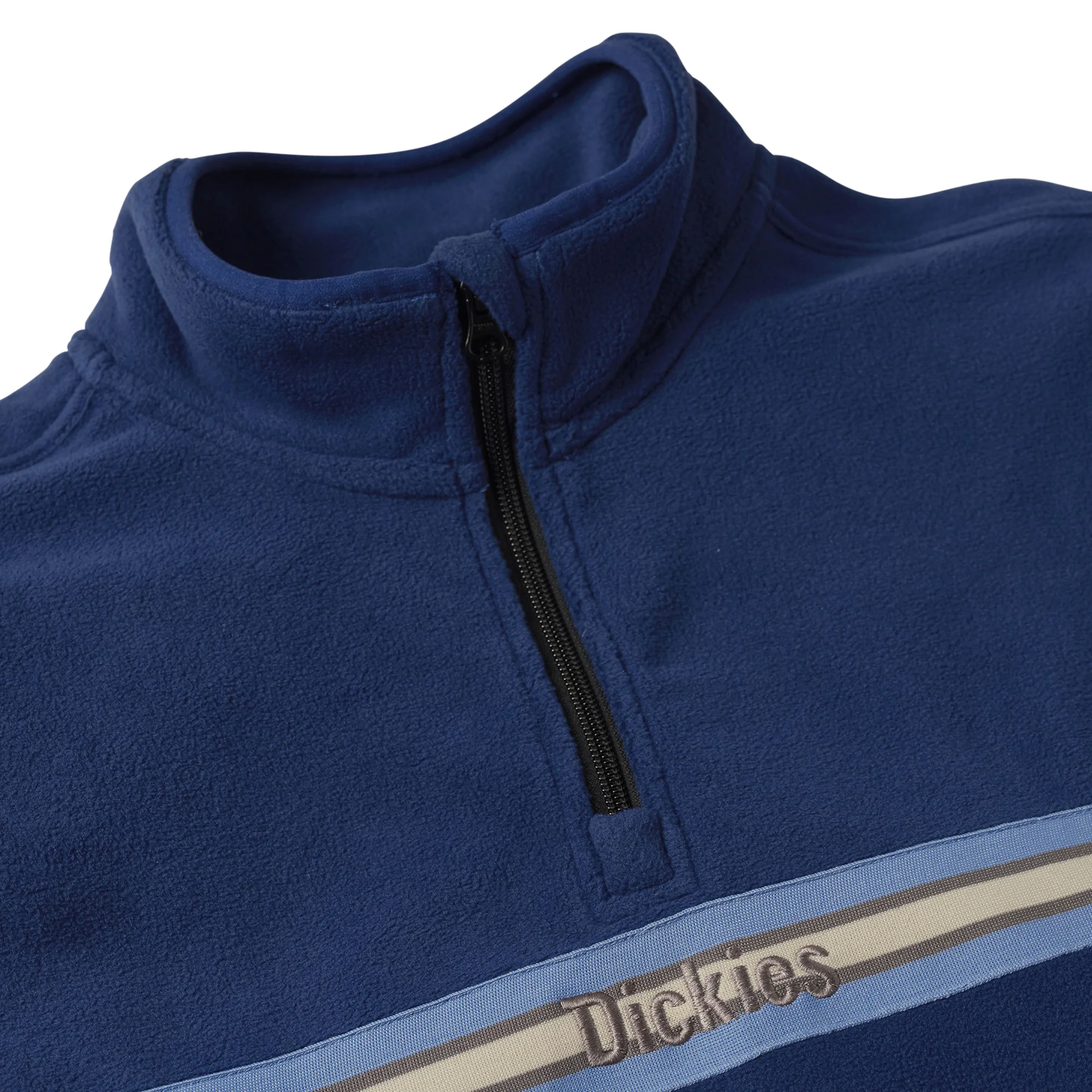 DICKIES TOM KNOX 1/4 ZIP FLEECE JACKET NAVY - Image 4