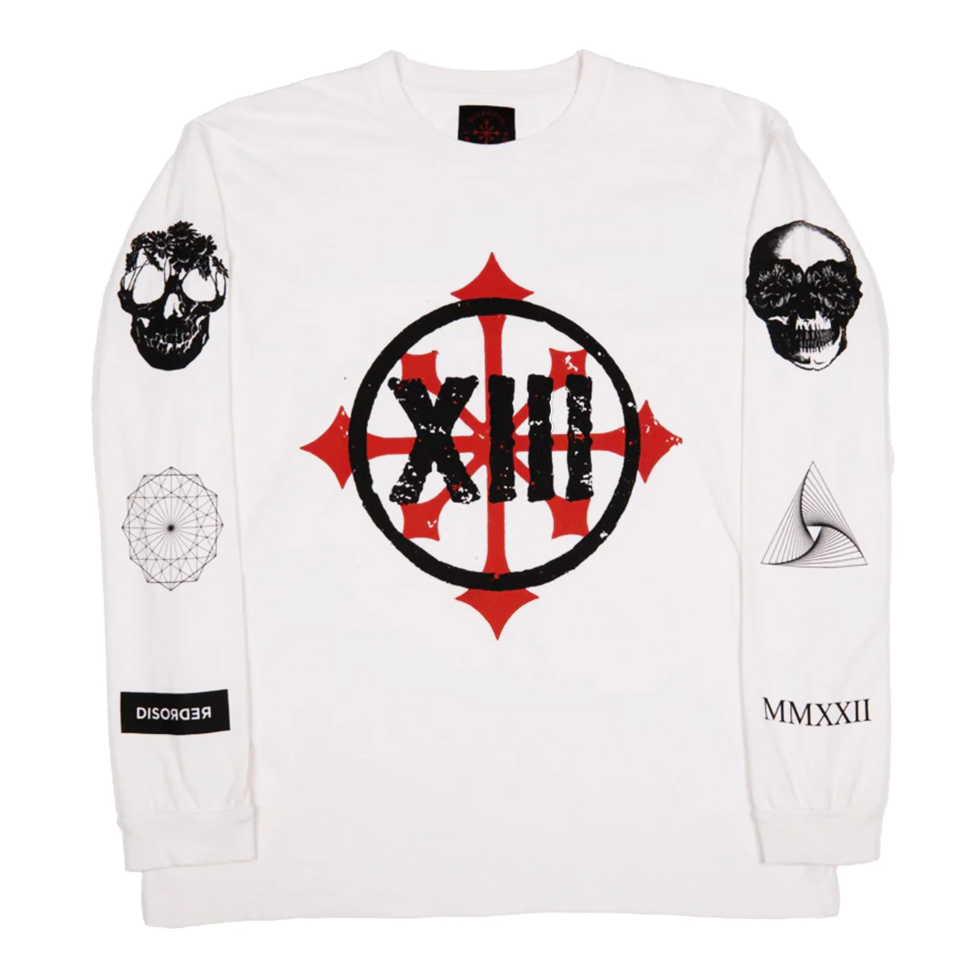 DISORDER XIII LONG SLEEVE TEE BONE WHITE