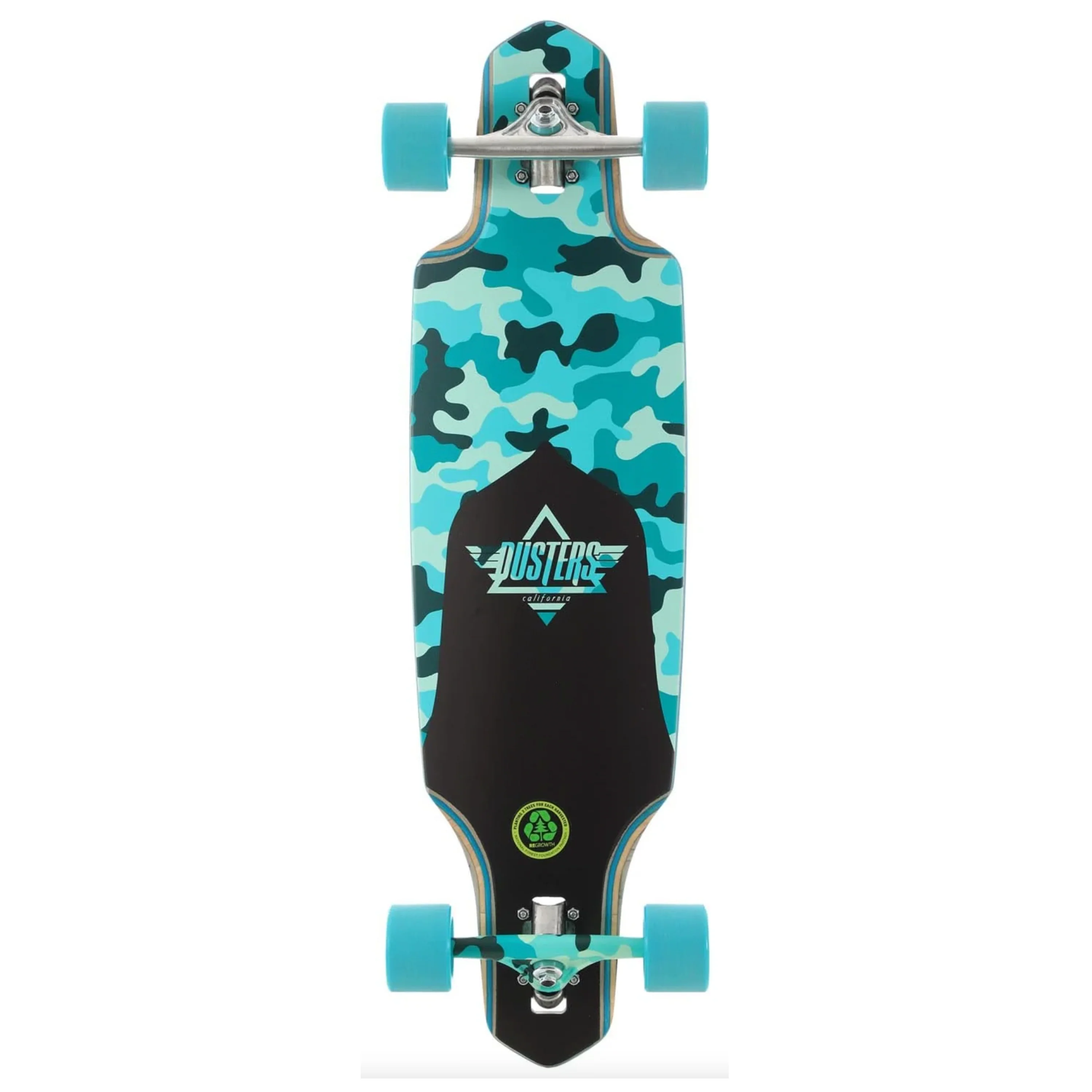 DUSTERS CHANNEL DRAGONFLY 34" LONGBOARD TEAL