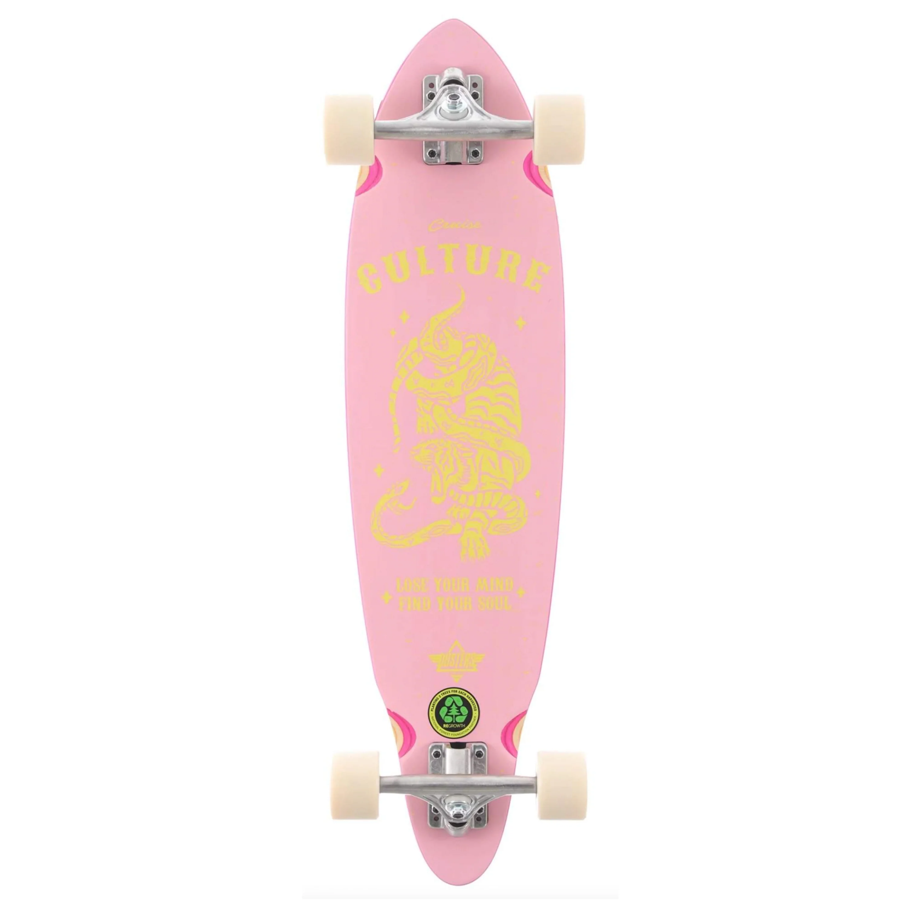 DUSTERS CULTURE 33" LONGBOARD PINK/YELLOW